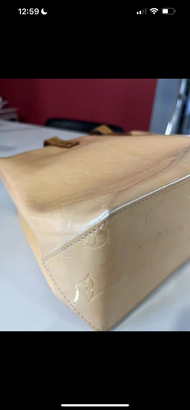 Louis Vuitton Louis Vuitton Vernis Monogram Handbag Yellow Size ONE SIZE - 8 Thumbnail