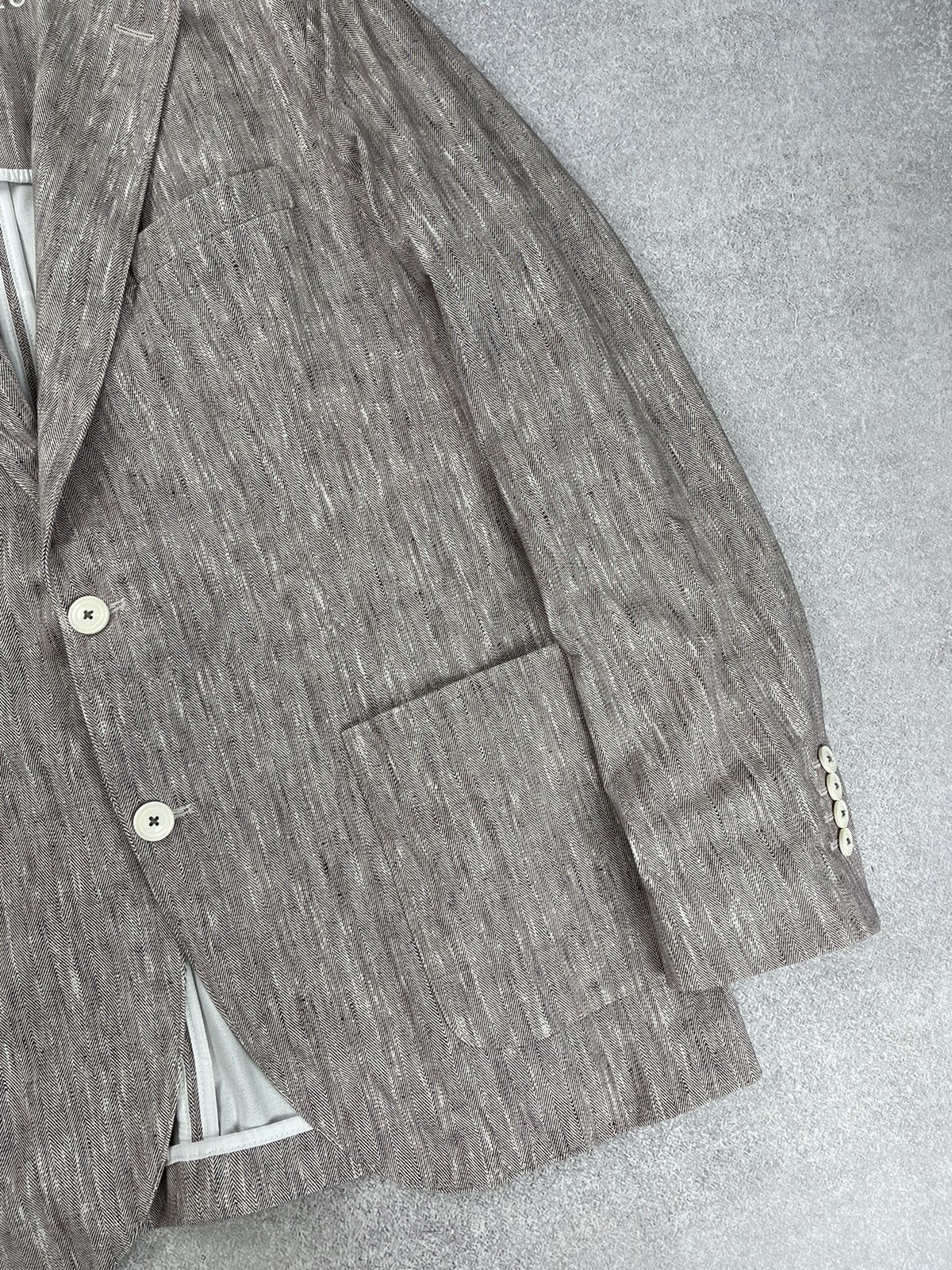 Circolo 1901 Circolo 1901 Slim Fit Herringbone Blazer Jacket Size 54 Size US L / EU 52-54 / 3 - 2 Thumbnail