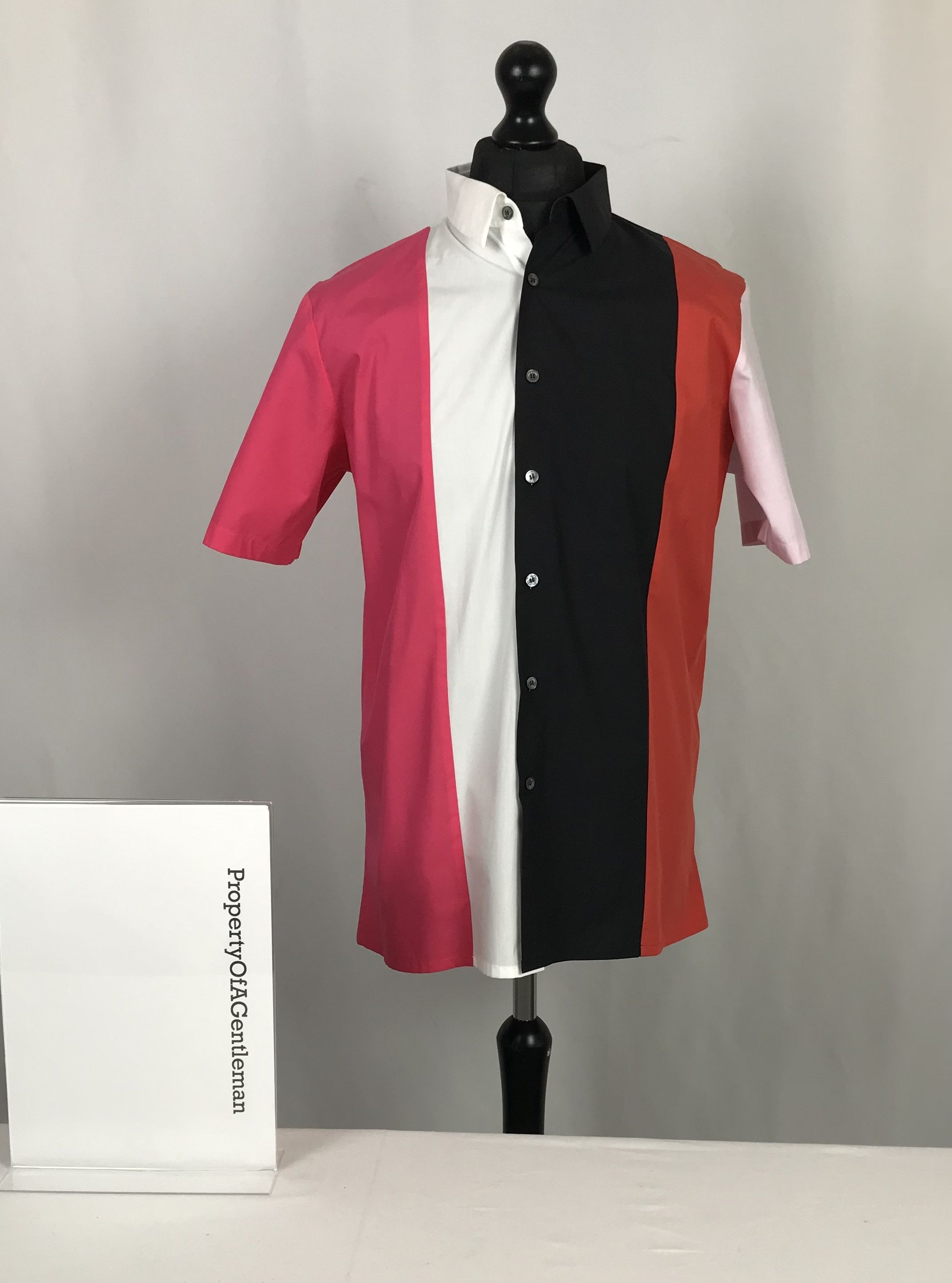 Raf Simons RAF Simmons Striped Short Sleeve Shirt Size US L / EU 52-54 / 3 - 1 Thumbnail