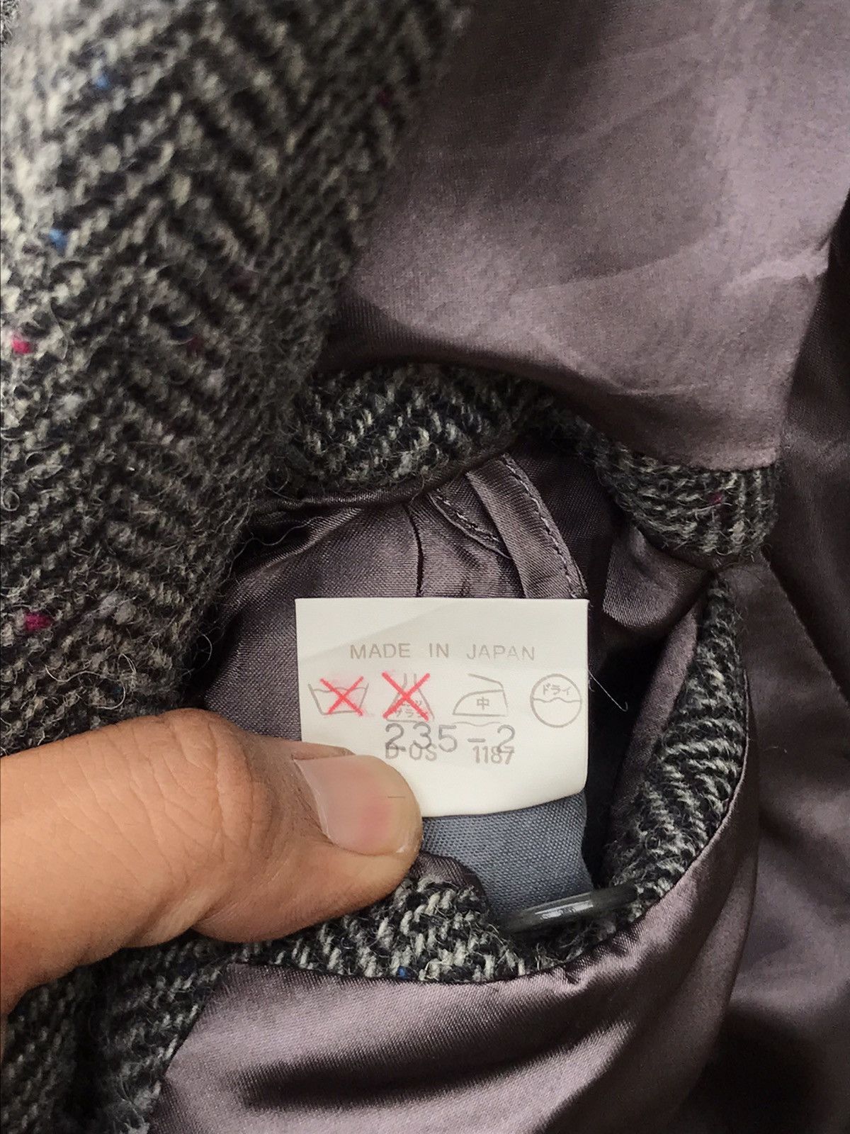Kenzo ⚡️Vintage Kenzo Wool Herringbone Single Breasted Blazer Size 38S - 9 Thumbnail