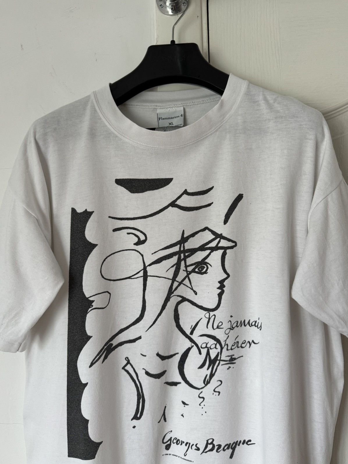 Band Tees Vintage 1990 Flammarion 4 George Braque Art Graphic Tee Size US L / EU 52-54 / 3 - 2 Thumbnail