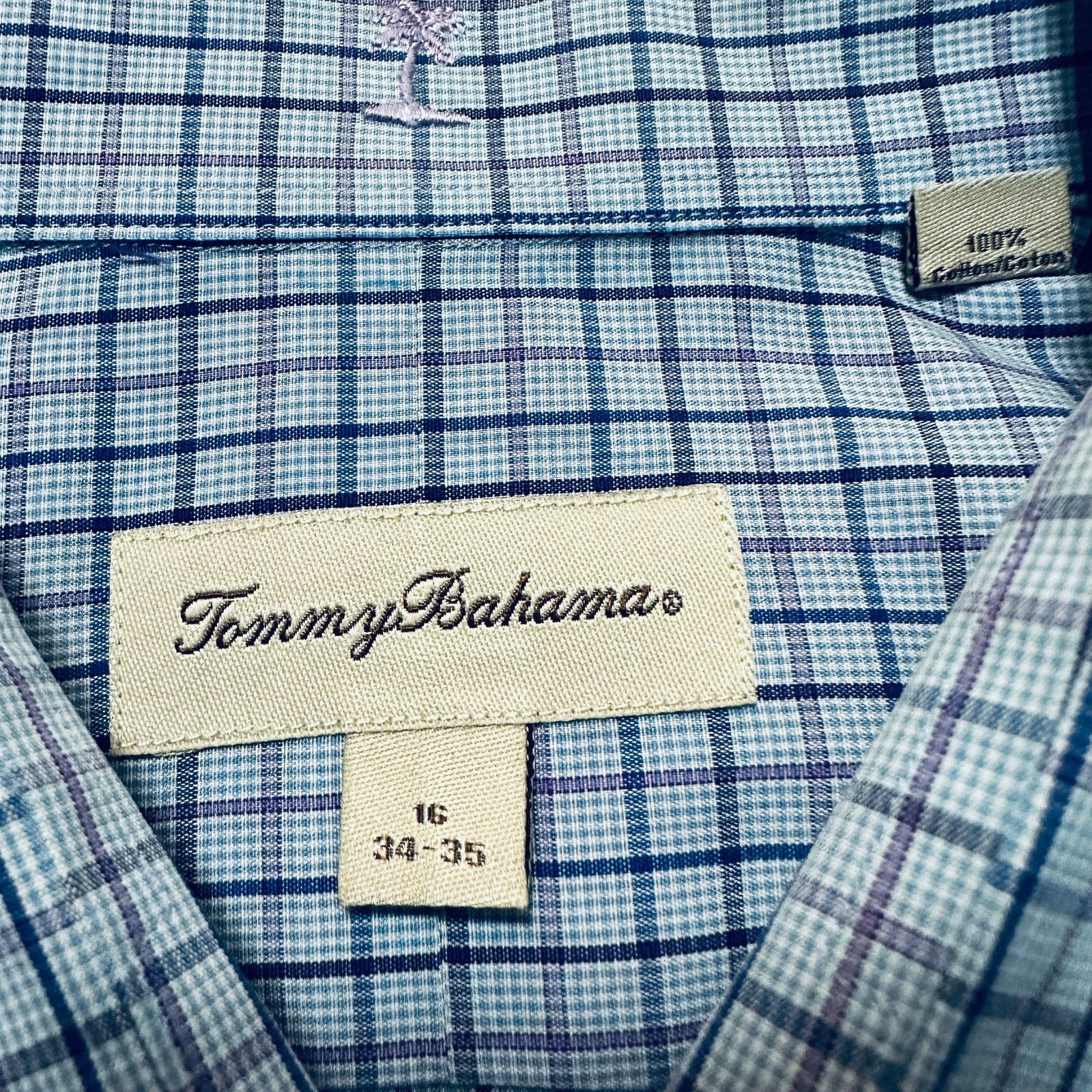 Tommy Bahama Tommy Bahama blue plaid button down Size US L / EU 52-54 / 3 - 5 Thumbnail