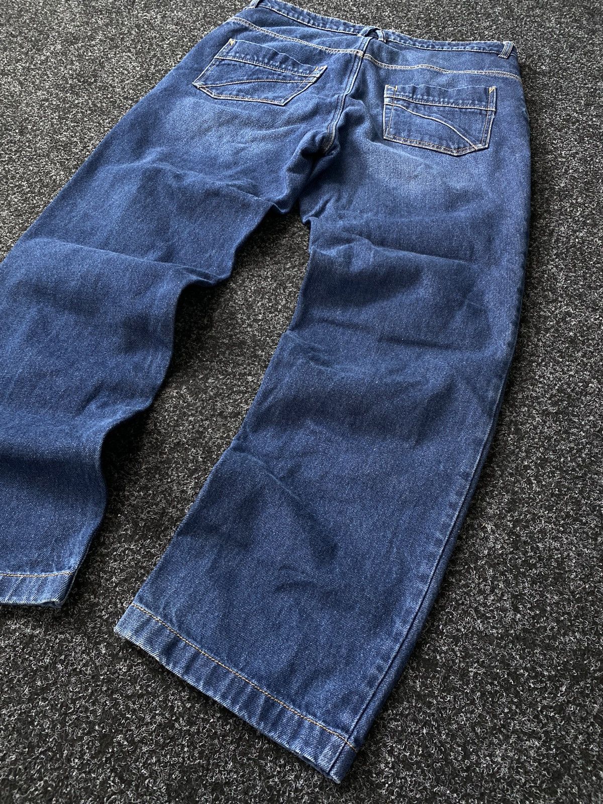 Vintage Vintage 00s Heavy denim Spirit Motors biker baggy pants Size US 36 / EU 52 - 11 Thumbnail
