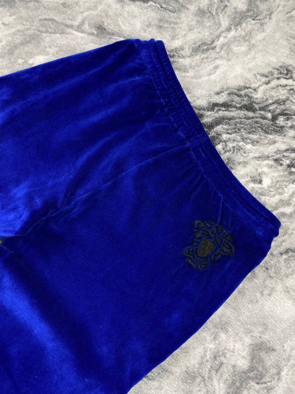 Versace Versace Medusa Logo Velour Sweatpants Women Size S Blue Size 28" / US 6 / IT 42 - 10 Thumbnail