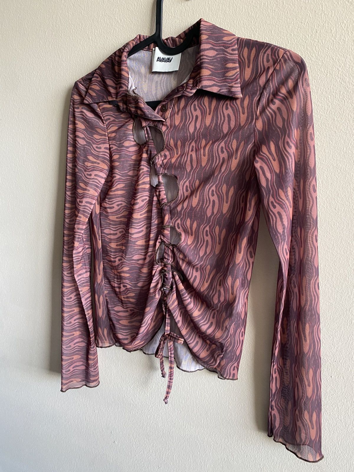 AVAVAV Avavav Mesh Top Longsleeve Size XS / US 0-2 / IT 36-38 - 3 Thumbnail
