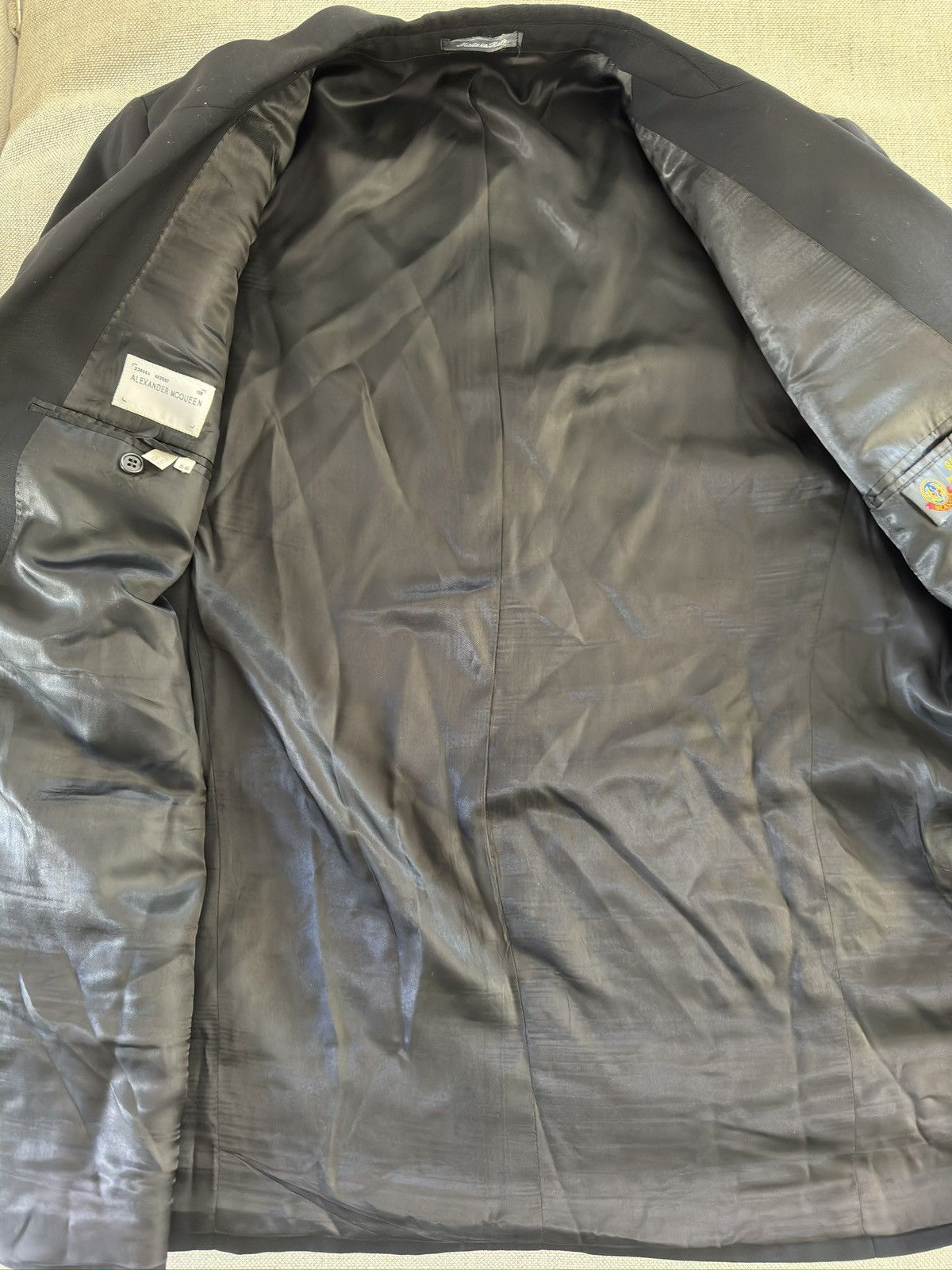 Alexander McQueen ALEXANDER MCQUEEN Made in Italy Textured Wool Jacket 46R Size 46R - 14 Thumbnail
