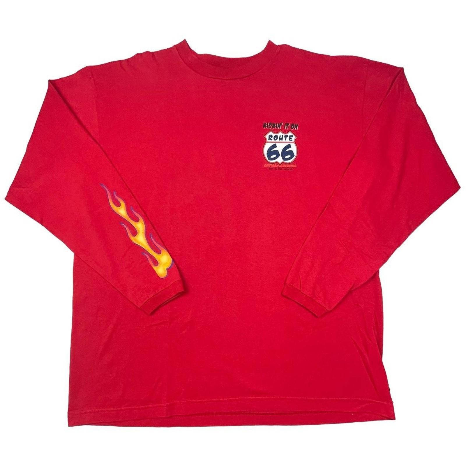 Mecca Vintage y2k flame clown shirt Skater XL USA made skate Size US XL / EU 56 / 4 - 2 Thumbnail