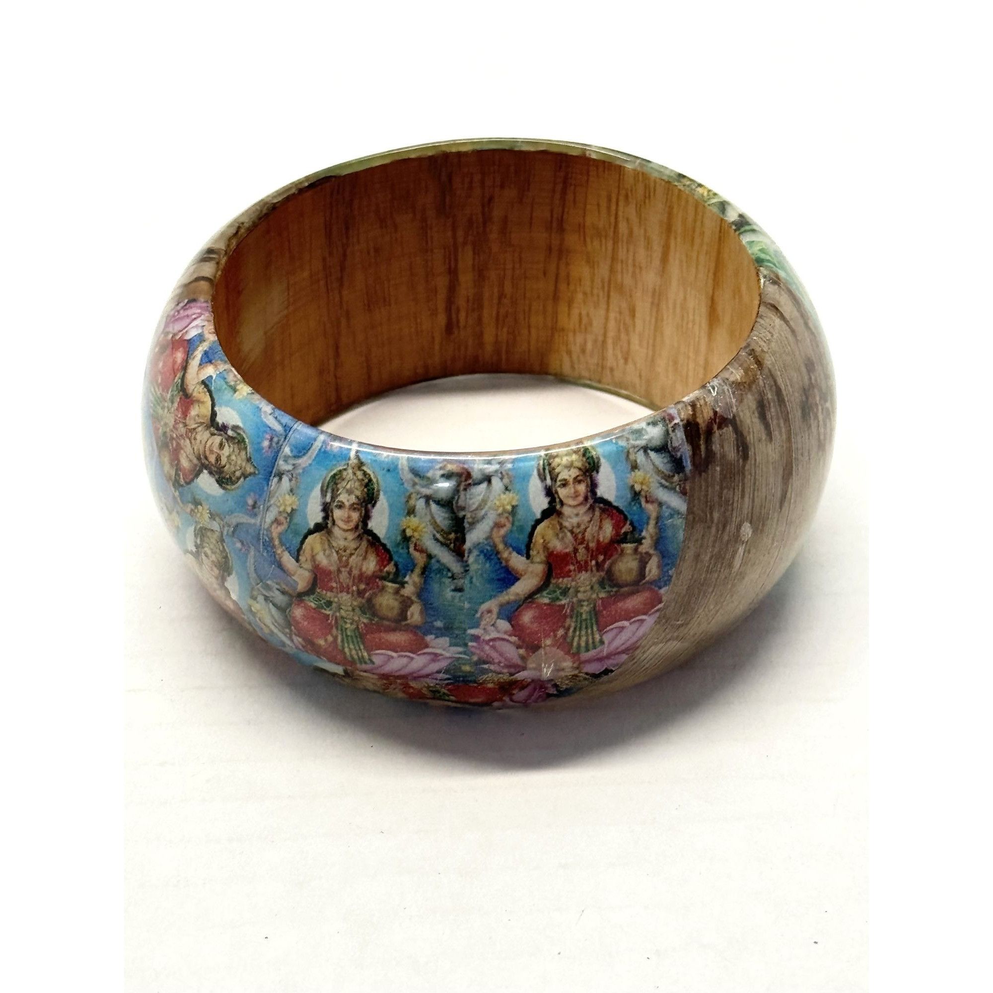 Vintage Vintage banana wood bangle bracelet Size ONE SIZE - 1 Thumbnail