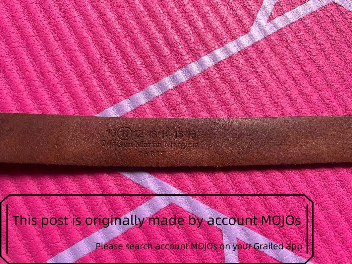 Maison Margiela Sz 100 Maison Martin Margiela Leather Brown Belt mojos0212 Size ONE SIZE - 7 Thumbnail
