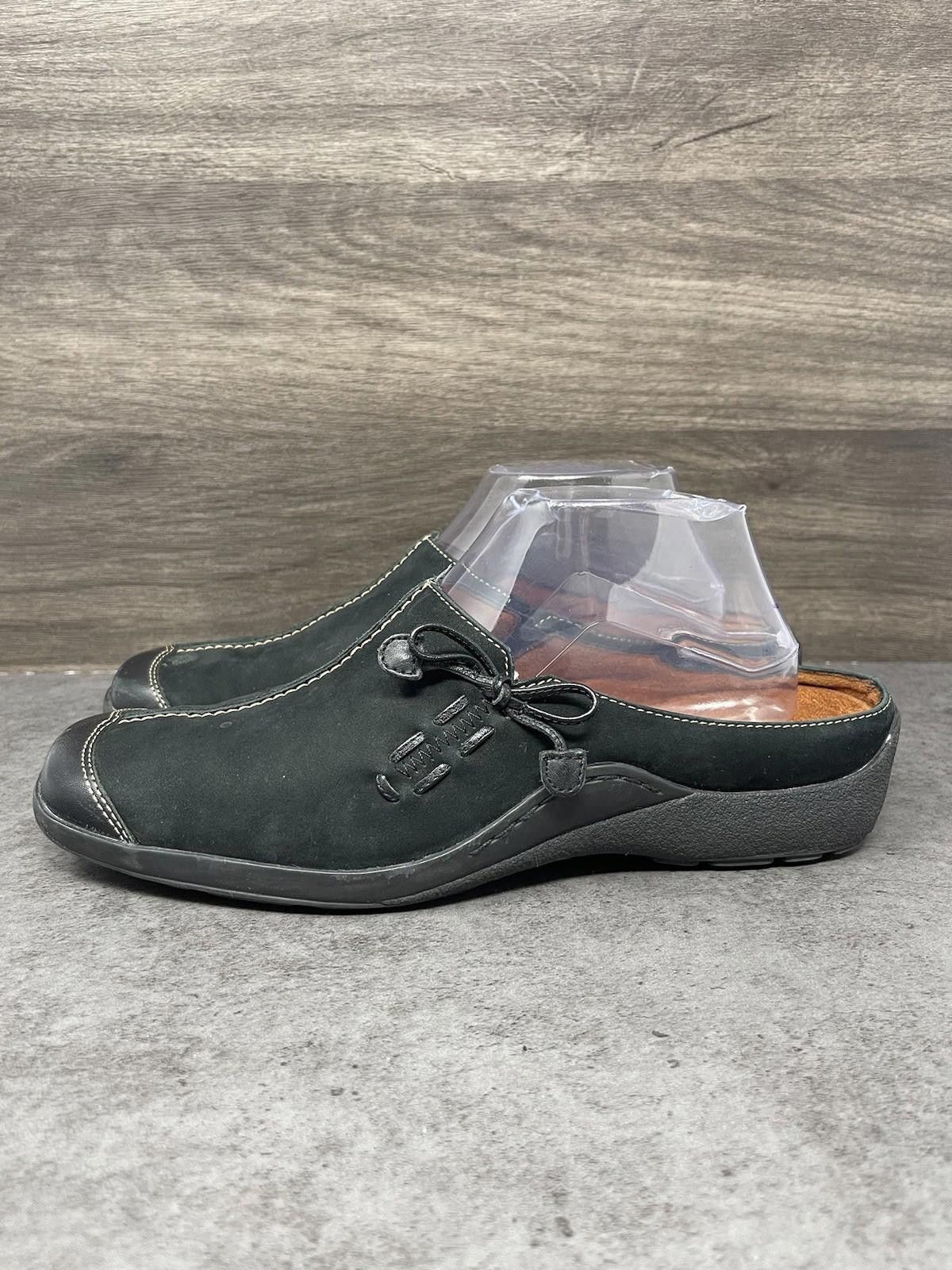 Other Naturalizer Slip On Shoes Womens Size 10 Black Leather Suede Size US 10 / IT 40 - 1 Thumbnail