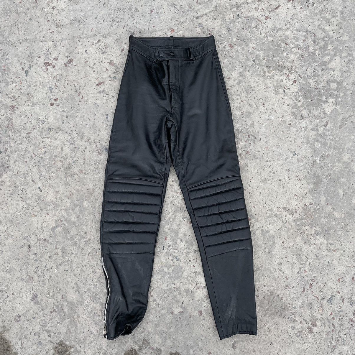 Vintage Vintage Moto Leather Pants 46 Size Y2K 90s USA Japan Size 32" / US 10 / IT 46 - 1 Thumbnail