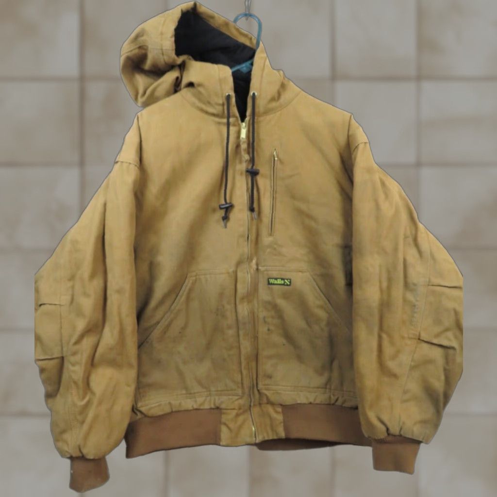 Walls VTG Walls Chore Jacket 2XL Workwear Brown Canvas Insulated Patch Pockets Corduroy Collar Blanket Lined Made in USA Mens Jacket Size US XXL / EU 58 / 5 - 1 Thumbnail