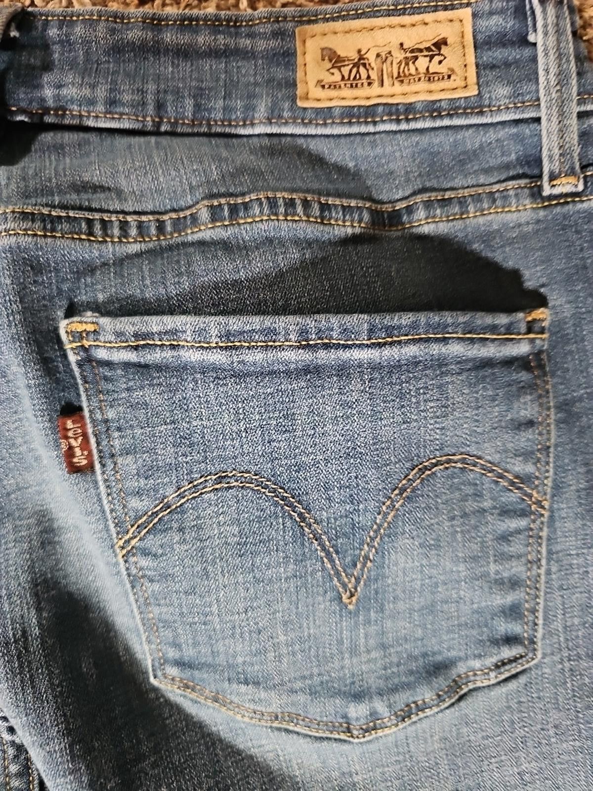 Levi's Levis Midrise Skinny Sz 8M (Tag 29x32) 29x29 Jeans Size 29" - 9 Thumbnail