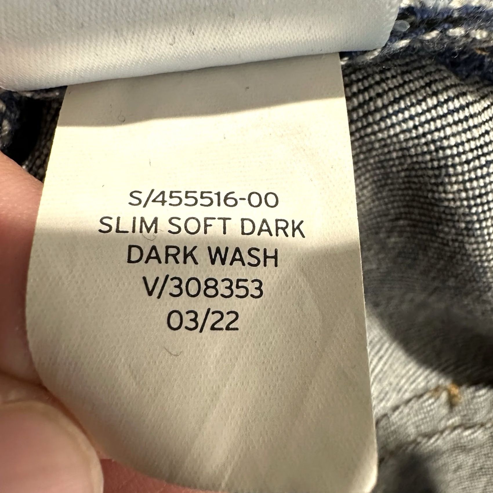 Gap Gap Jeans Mens Blue Slim Fit Soft Flex Dark Wash Denim EUC 31x32 (29x30) Size US 31 - 7 Thumbnail