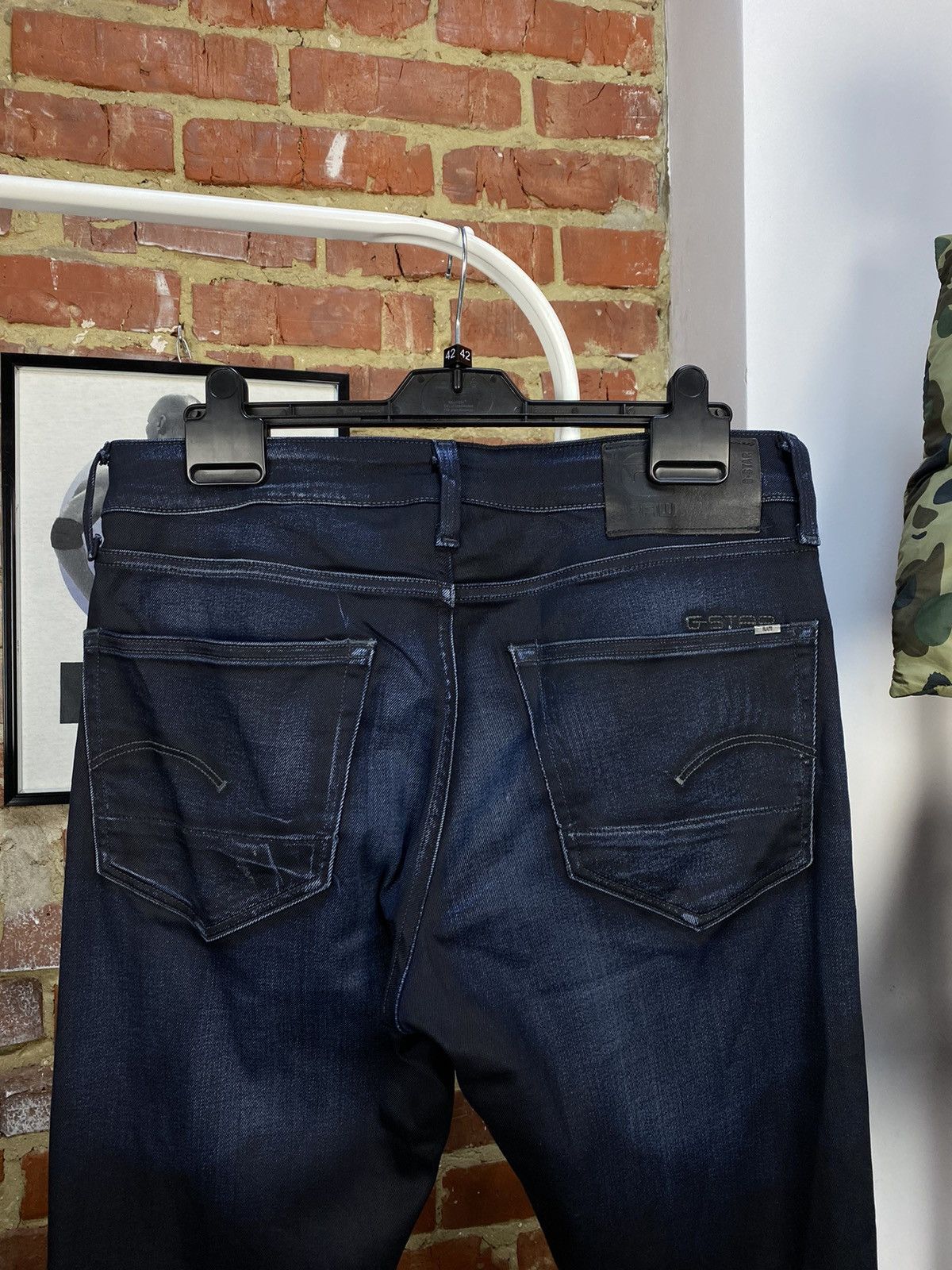 G-Star G-Star Raw 3301 Slim Denim Jeans Size US 33 - 8 Thumbnail