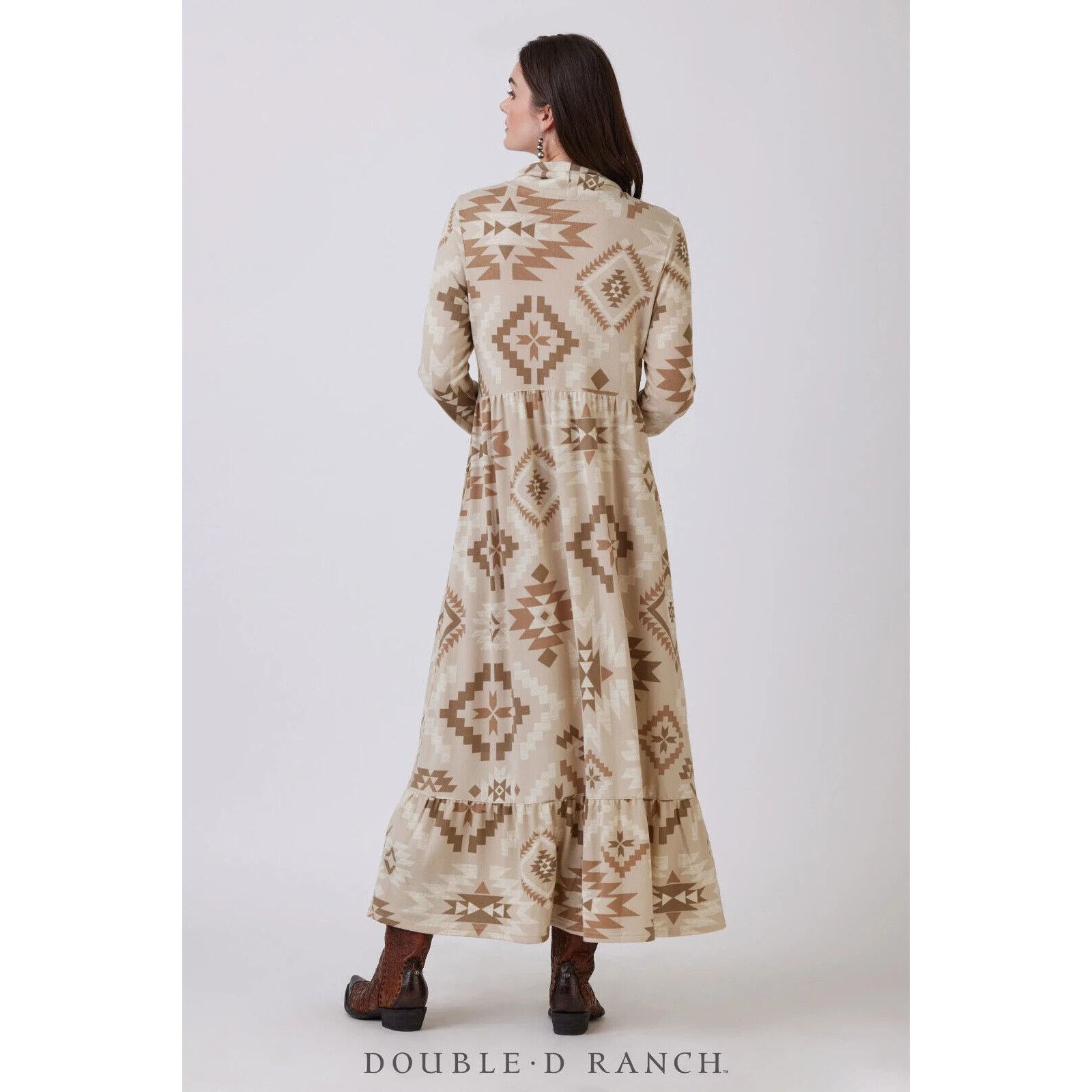Double D Ranch Double D Ranch Mesa Sunrise Dress Long XL NWT SW Beaded Tan Size XL / US 12-14 / IT 48-50 - 11 Thumbnail