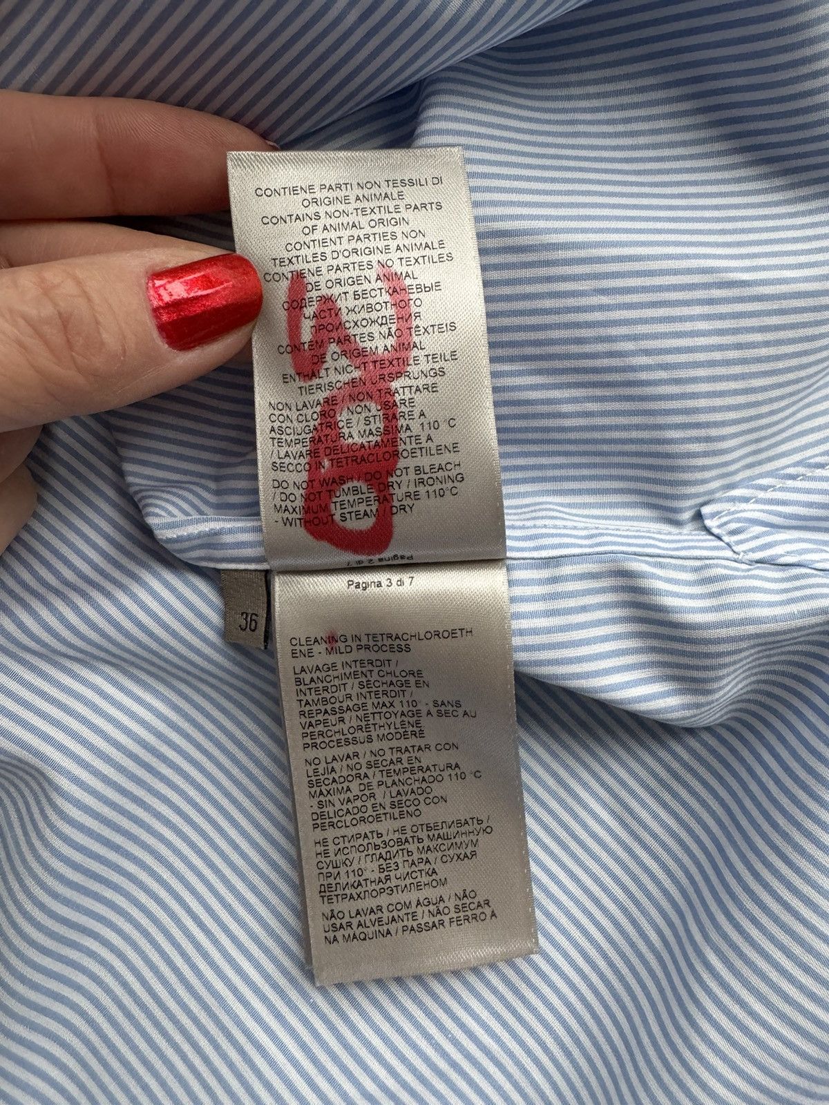 Bottega Veneta Bottega Veneta oversized striped shirt-dress, size XXS Size XS / US 0-2 / IT 36-38 - 17 Thumbnail