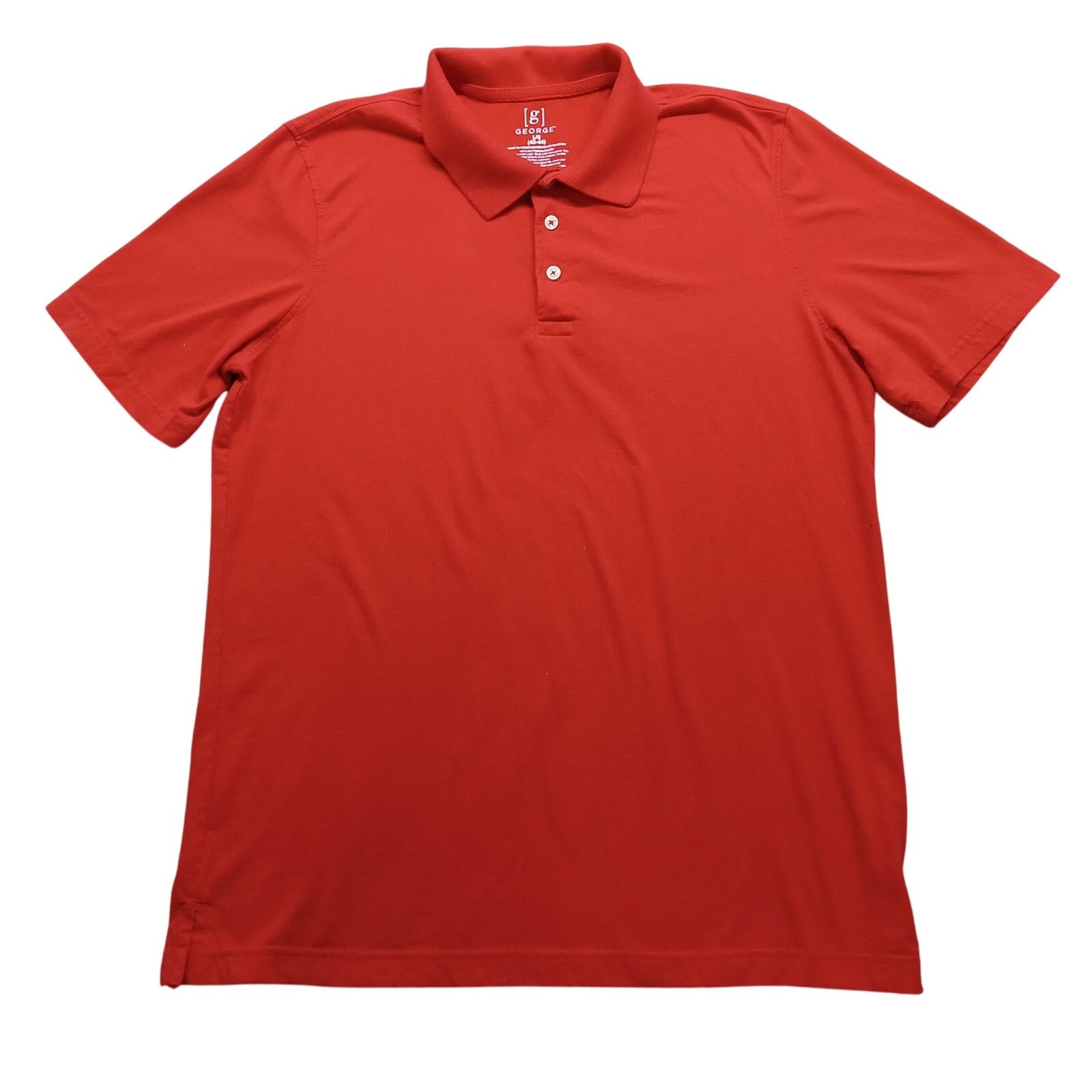 George George Polo Shirt L Men's Sportswear 3 Button Red Golf Size US L / EU 52-54 / 3 - 1 Thumbnail