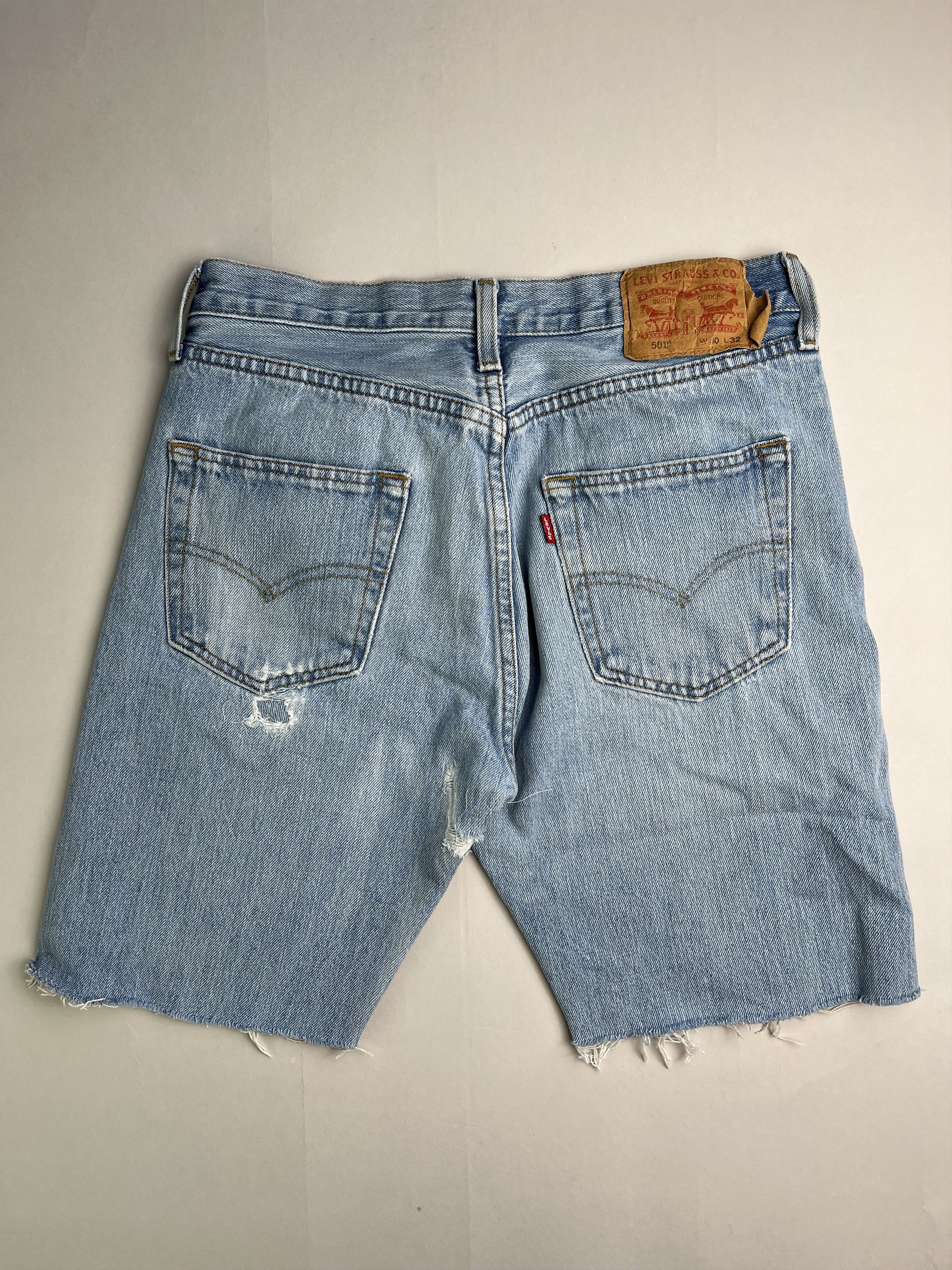Levi's Levis 501 Jeans Shorts Light Blue Wash W30 Size US 30 / EU 46 - 5 Thumbnail
