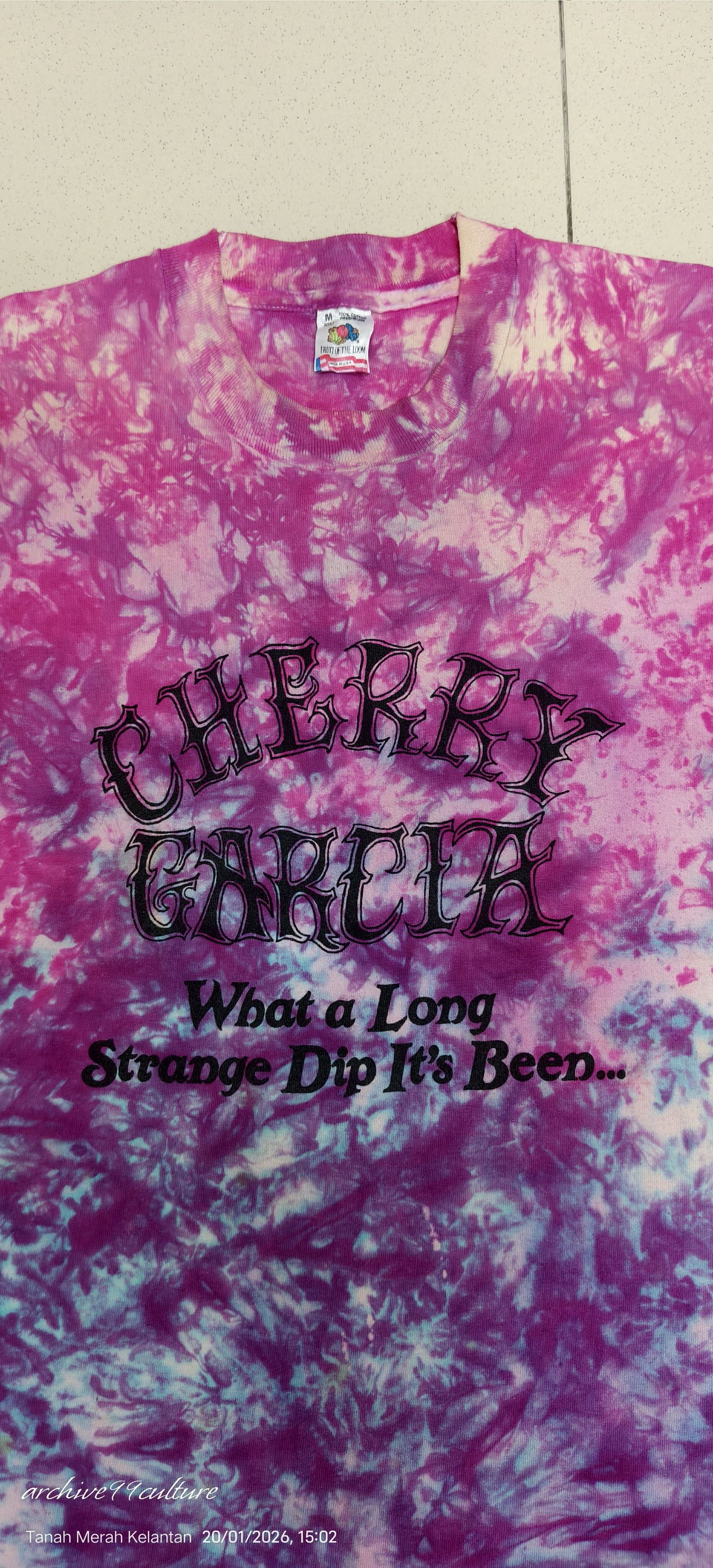 Grateful Dead 90s USA Ben & Jerry's Cherry Garcia Ice psychedelic rock Size US S / EU 44-46 / 1 - 6 Thumbnail