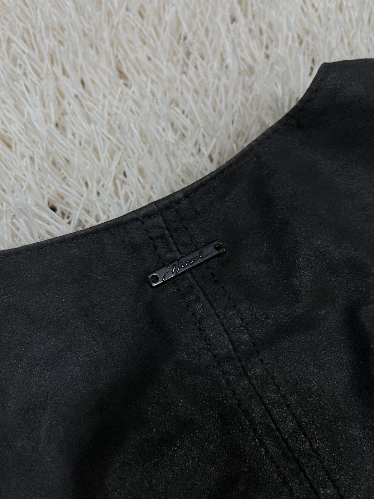 Diesel Diesel Leather Jacket vintage women black size small biker Size S / US 4 / IT 40 - 8 Thumbnail