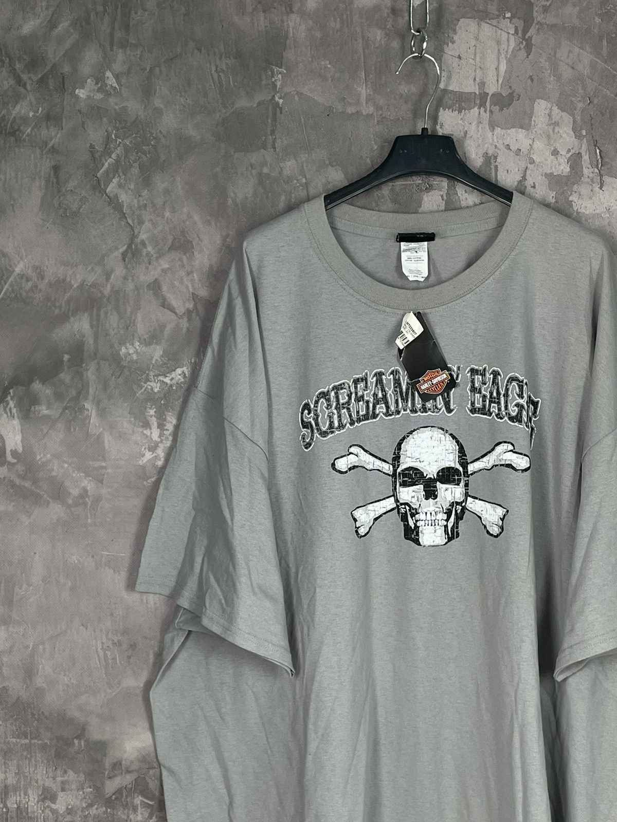 Band Tees × Harley Davidson × Vintage Vintage Harley Davidson Y2K Skull New T shirt Size US XXL / EU 58 / 5 - 3 Thumbnail