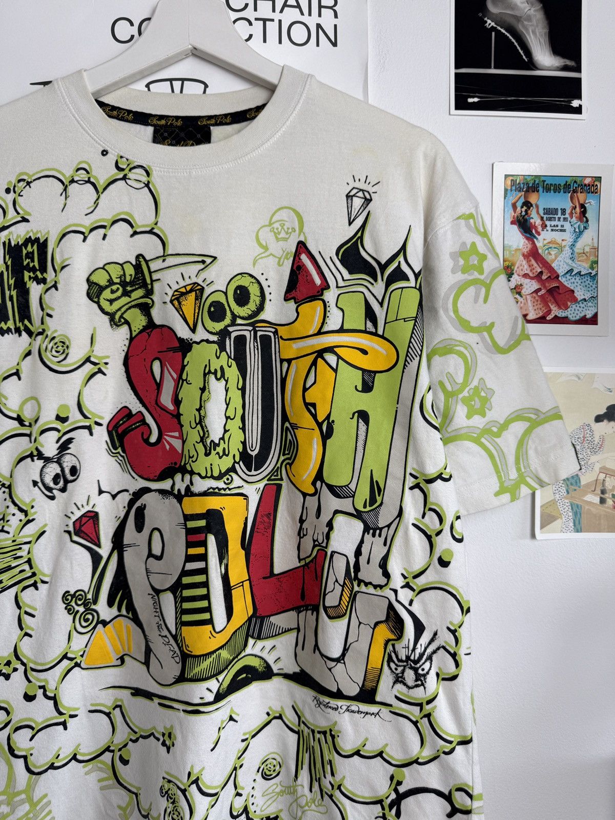 Southpole Vintage y2k Southpole graffiti logo t-shirt M hiphop skate Size US M / EU 48-50 / 2 - 4 Thumbnail