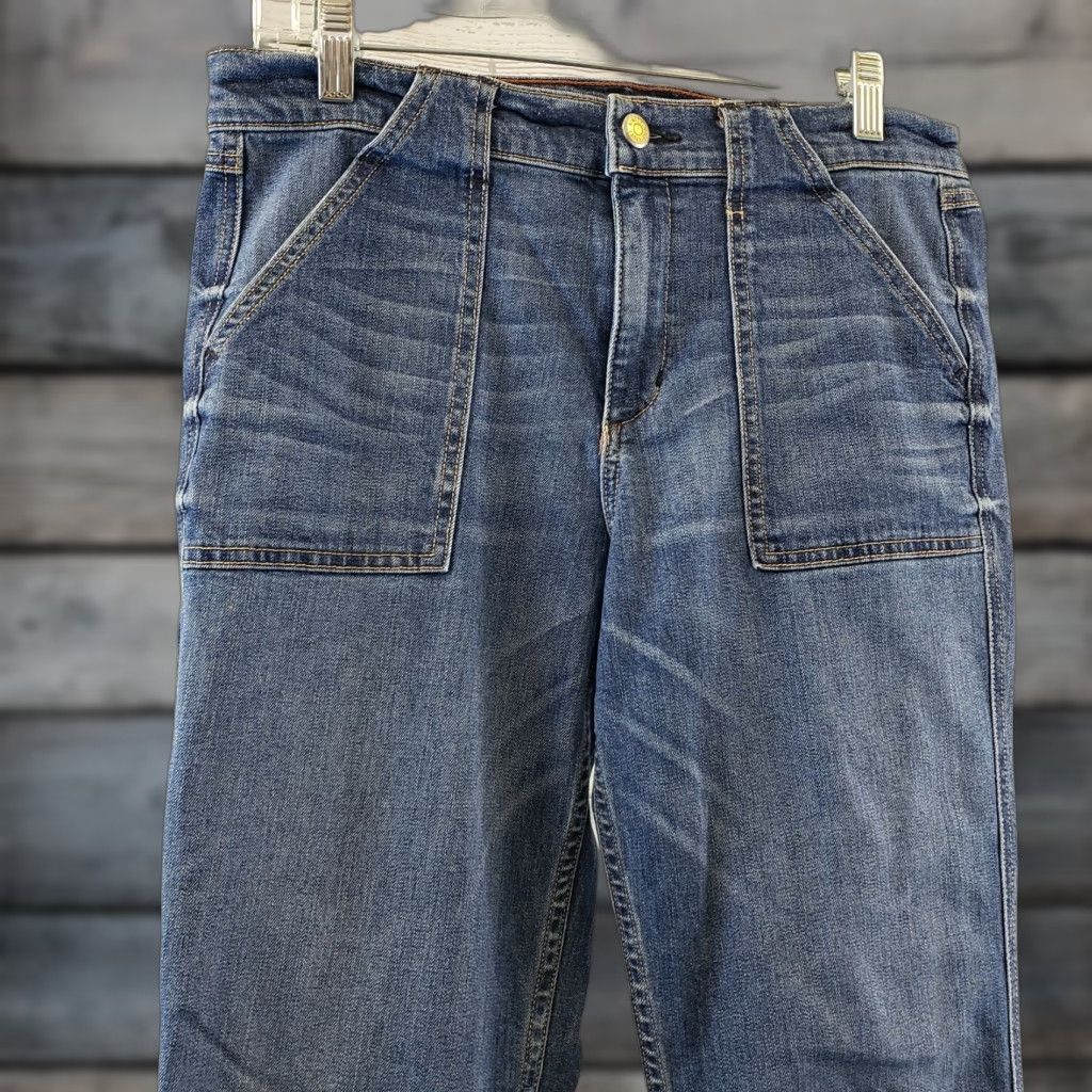 Vintage VINTAGE Level 99 Womens Becky Cropped Trouser Jeans Sz 29 Kallista Wash Mid Rise Size 29" - 1 Thumbnail