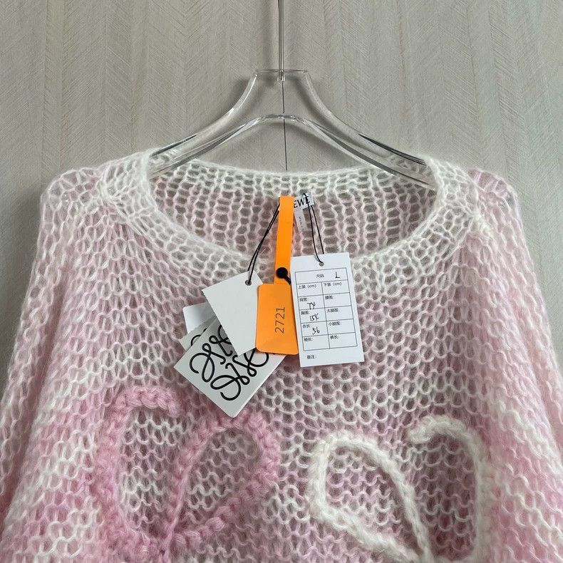 Loewe Loewe Pink Mohair Sweater Size L Size US L / EU 52-54 / 3 - 7 Thumbnail