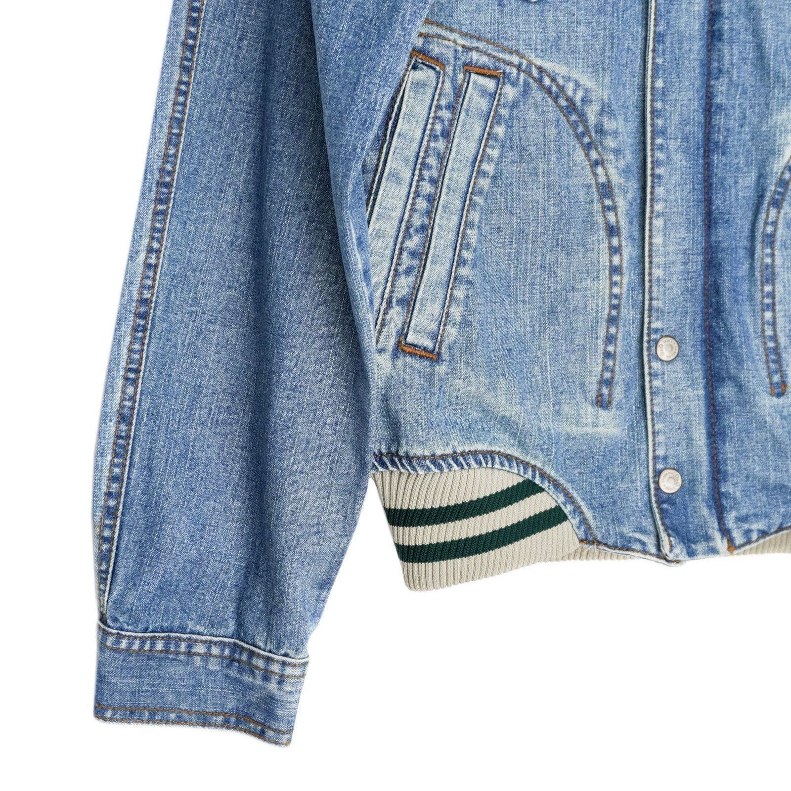 Dolce Gabbana SS2005 DG Logo Light Blue Denim Bomber Jacket