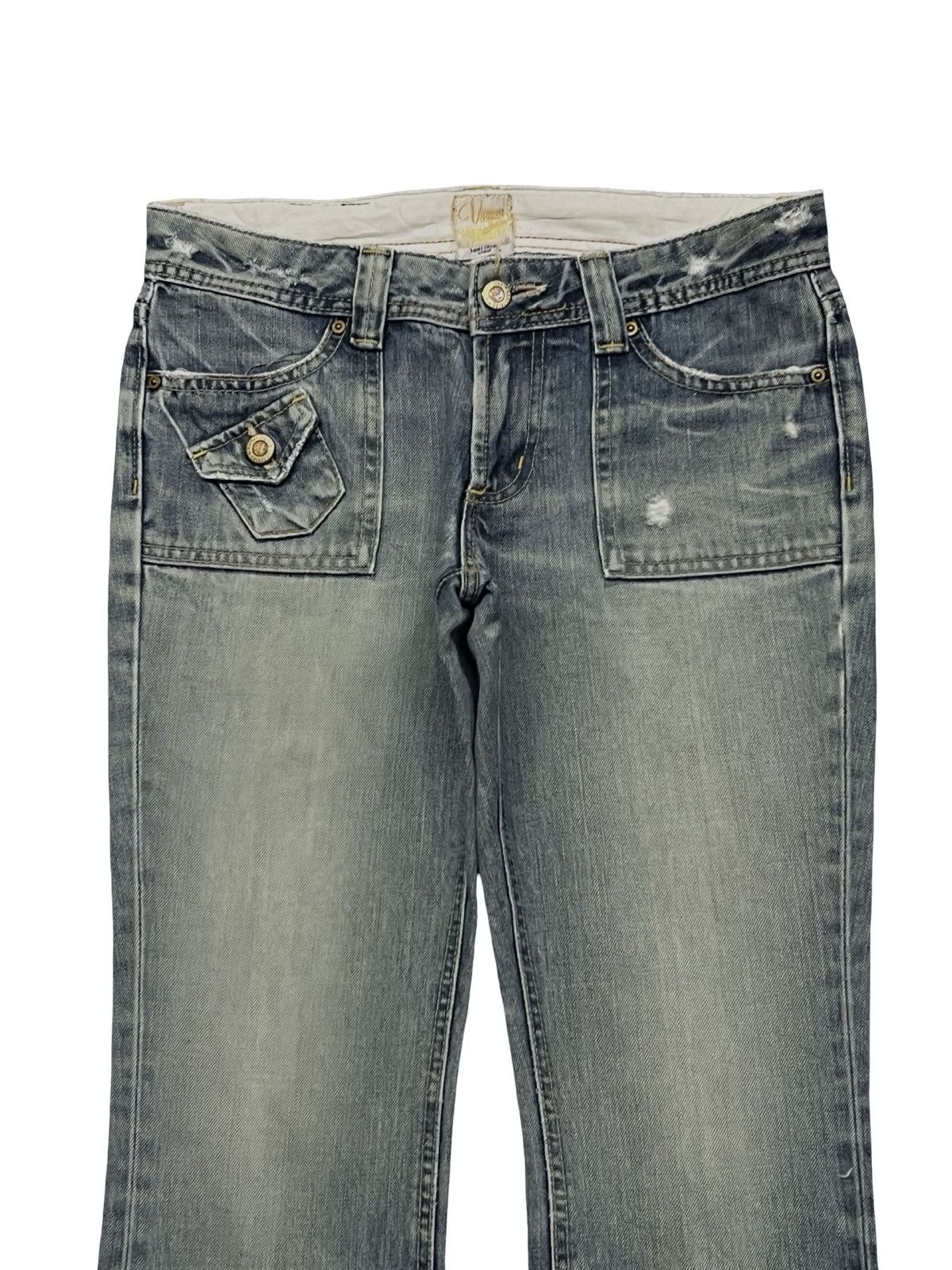 Edwin Vintage SOMETHING by EDWIN Made in Japan Y2K Bootcut Denim Size 31" - 4 Thumbnail