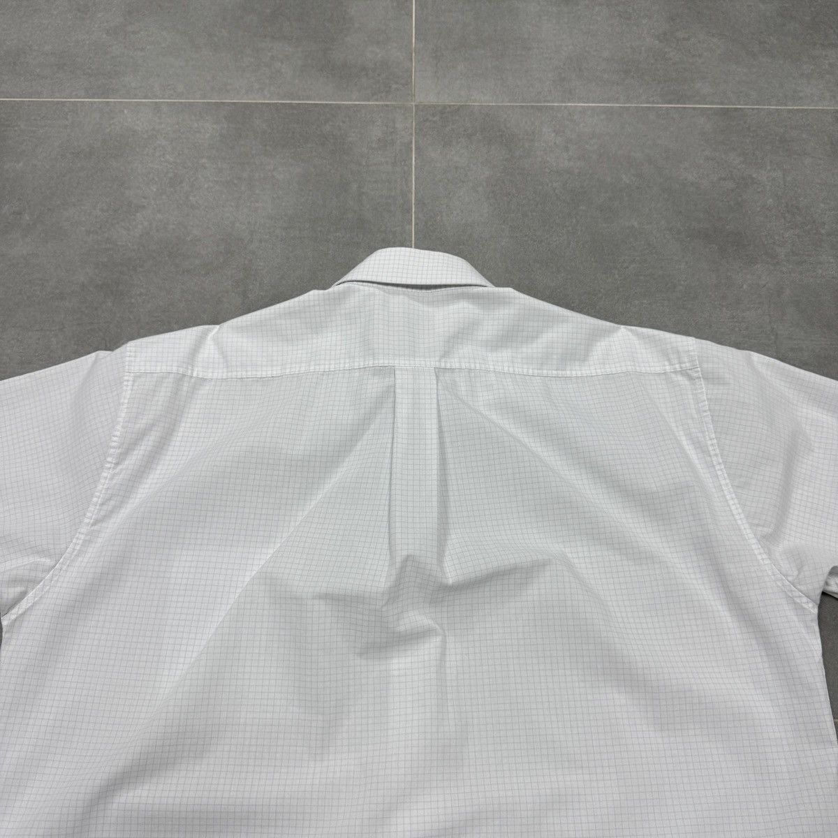 Yves Saint Laurent Yves Saint Laurent Short Sleeve Button Shirt White Checked Size US L / EU 52-54 / 3 - 21 Thumbnail