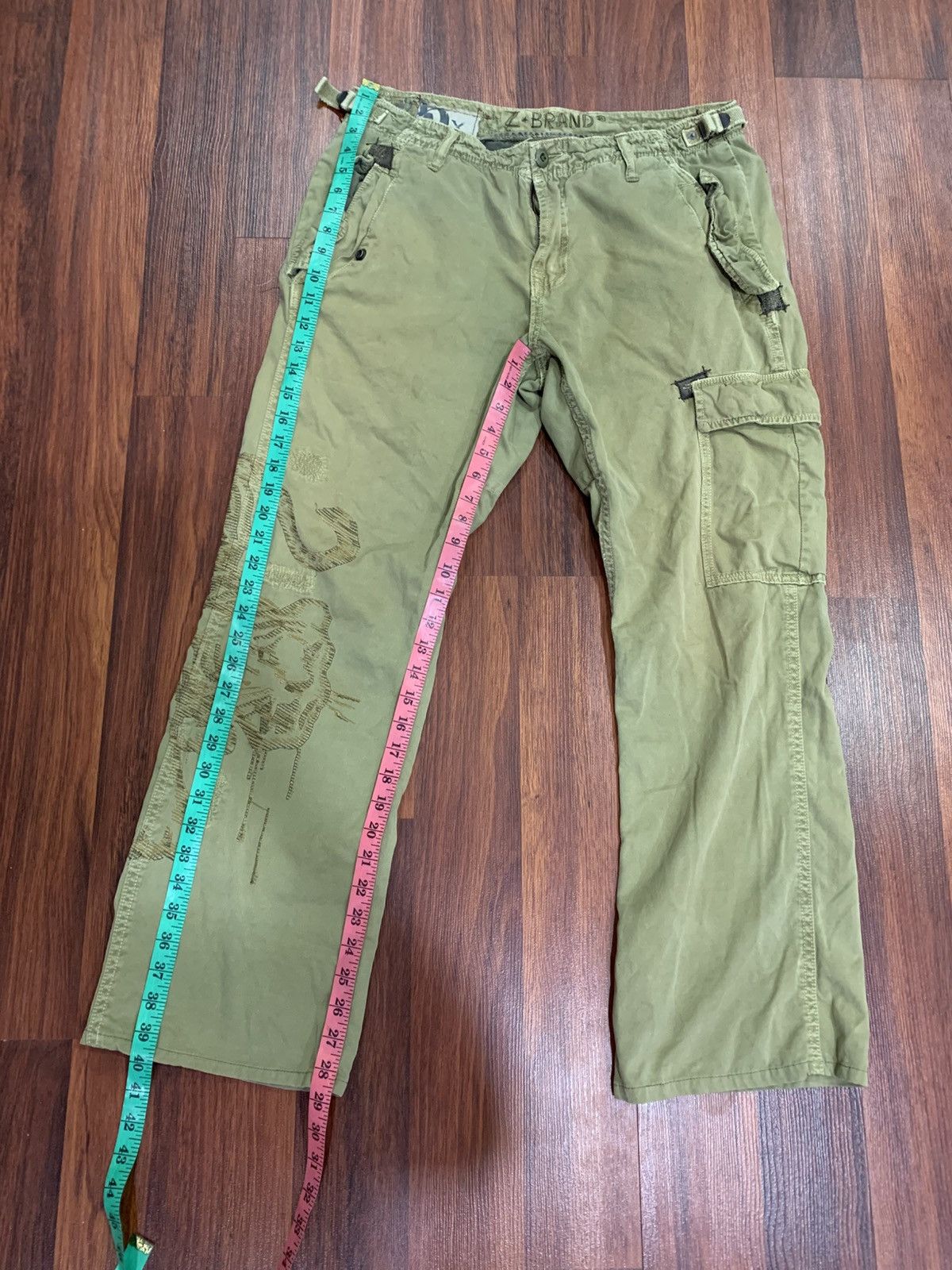 Japanese Brand Z-Brand Embroidered Tiger Cargo Size US 34 / EU 50 - 6 Thumbnail