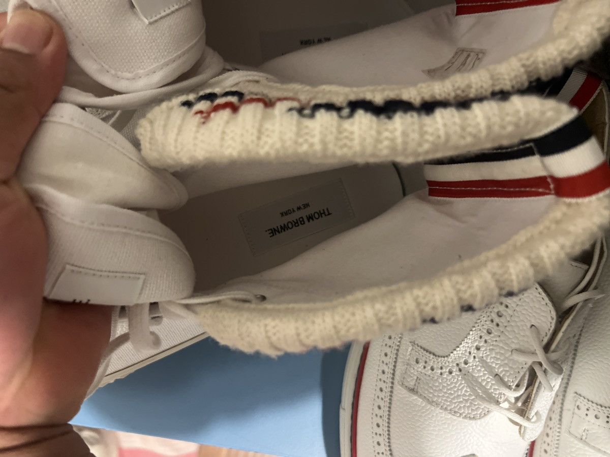 Thom Browne Thom Browne Canvas tartan collegiate high top Size US 10.5 / EU 43-44 - 11 Thumbnail