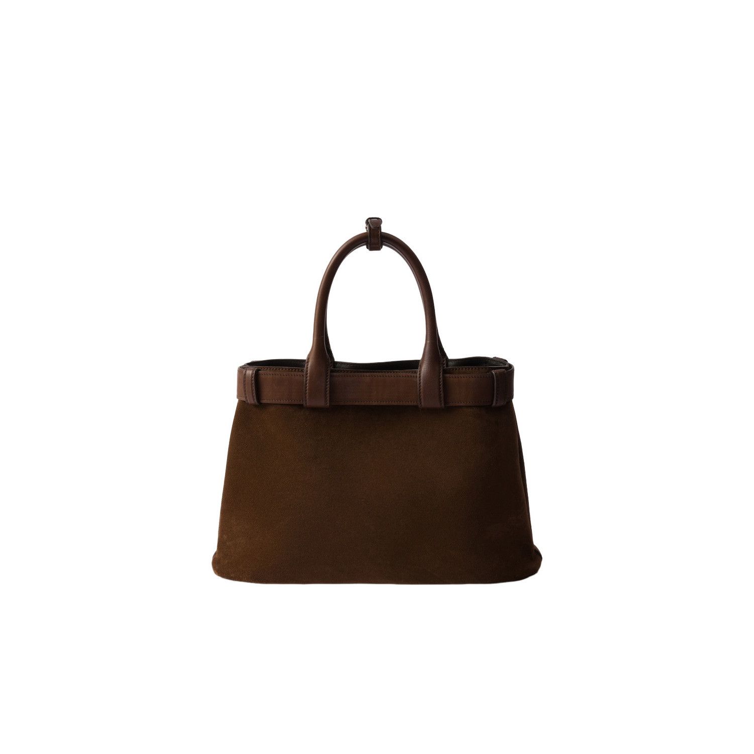 Prada PRADA Buckle Medium $5900 Cocoa Brown Top Handle Bag New & A Size ONE SIZE - 3 Thumbnail