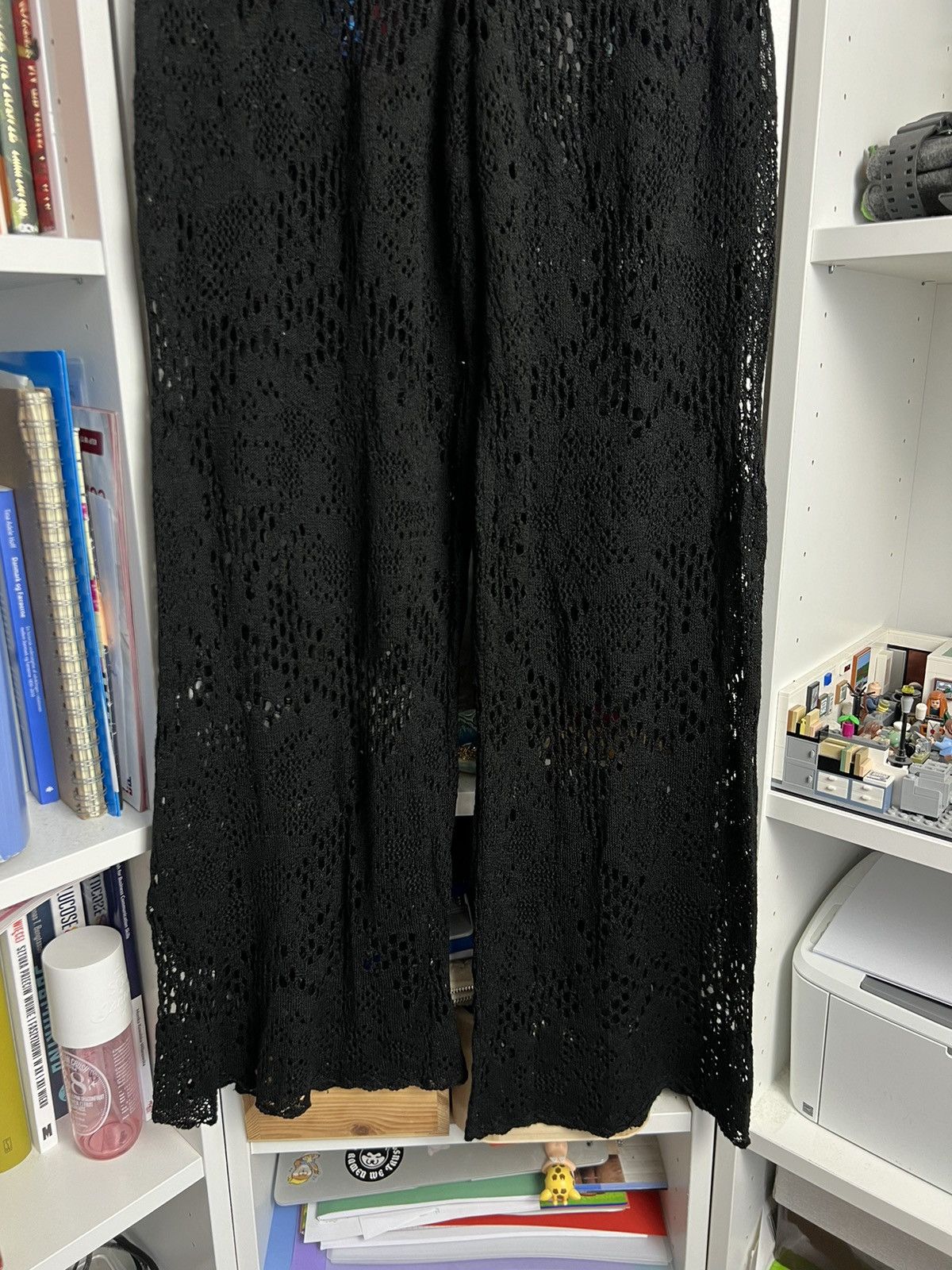 Buffalo London × Vintage Vintage Y2K Buffalo London black crochet pants M designer 90s Size 30" / US 8 / IT 44 - 5 Thumbnail