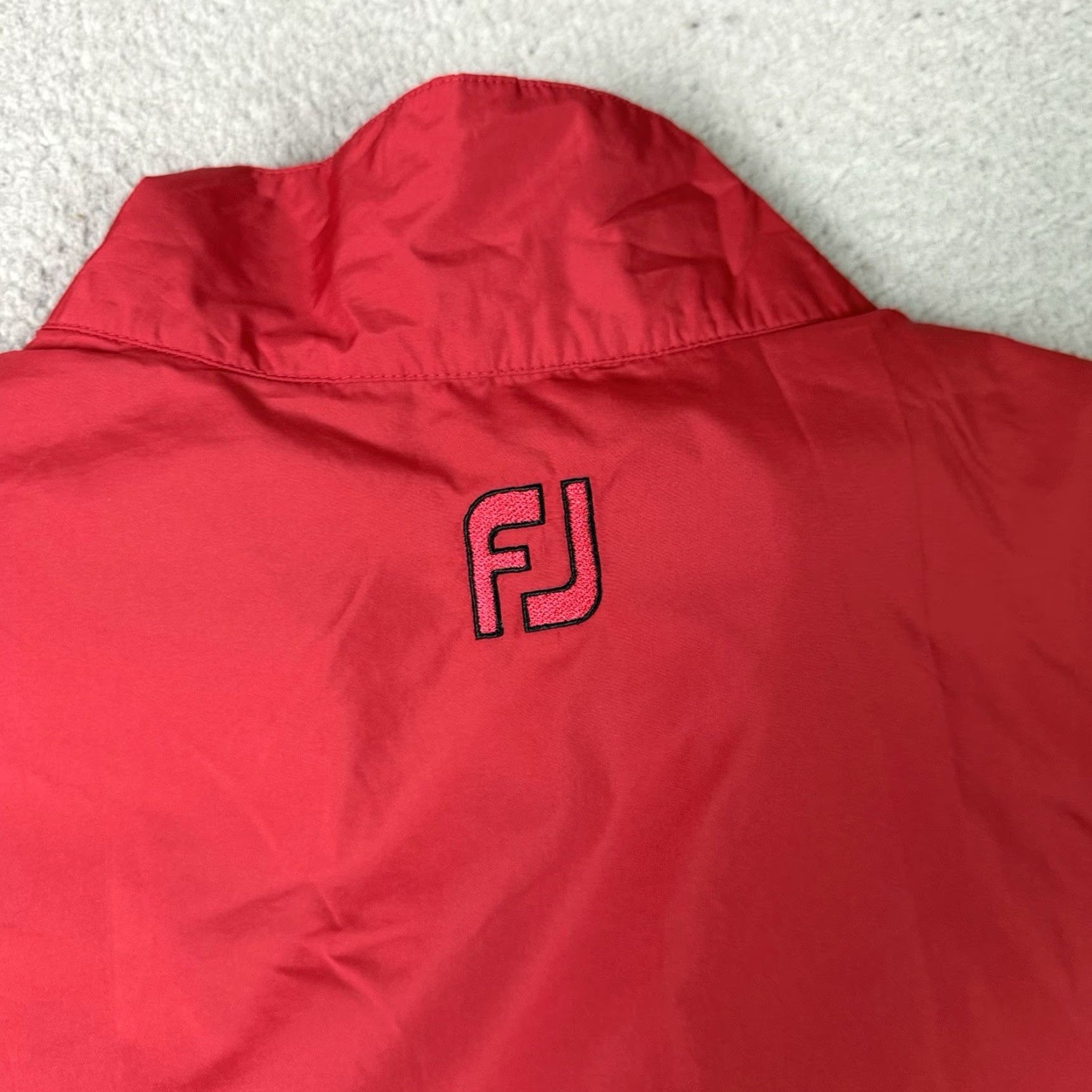 Footjoy VINTAGE FJ FootJoy Jacket Womens Medium Red White Windbreaker Full Zip Casual Golf Coat Size M / US 6-8 / IT 42-44 - 5 Thumbnail