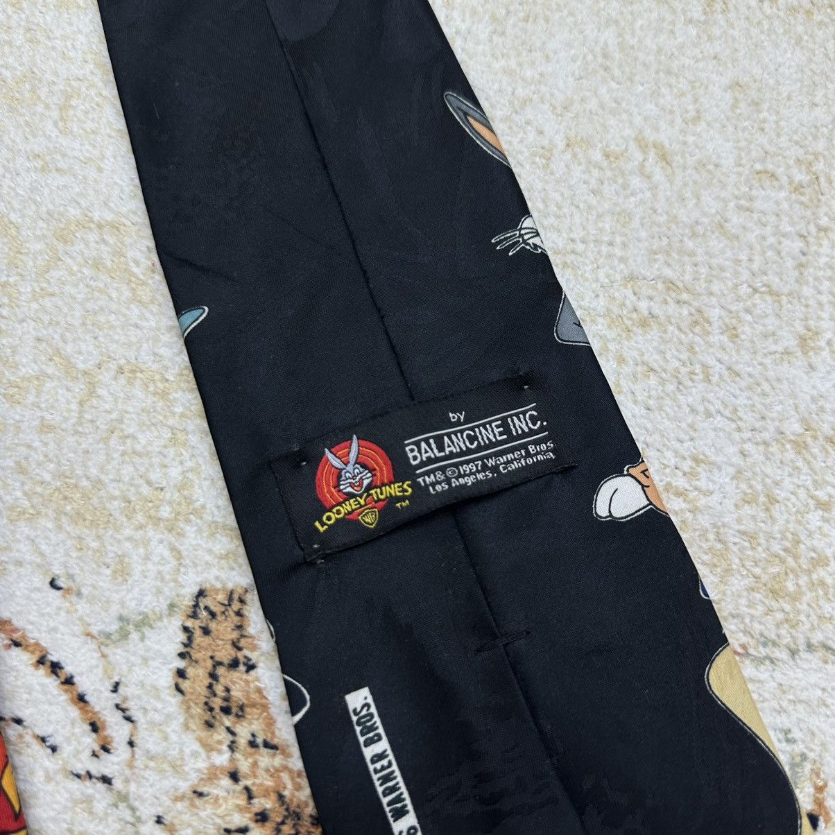 Cartoon Network Vintage Warner Bros Looney Tunes Cartoon Streetwear Tie 90s Size ONE SIZE - 5 Thumbnail