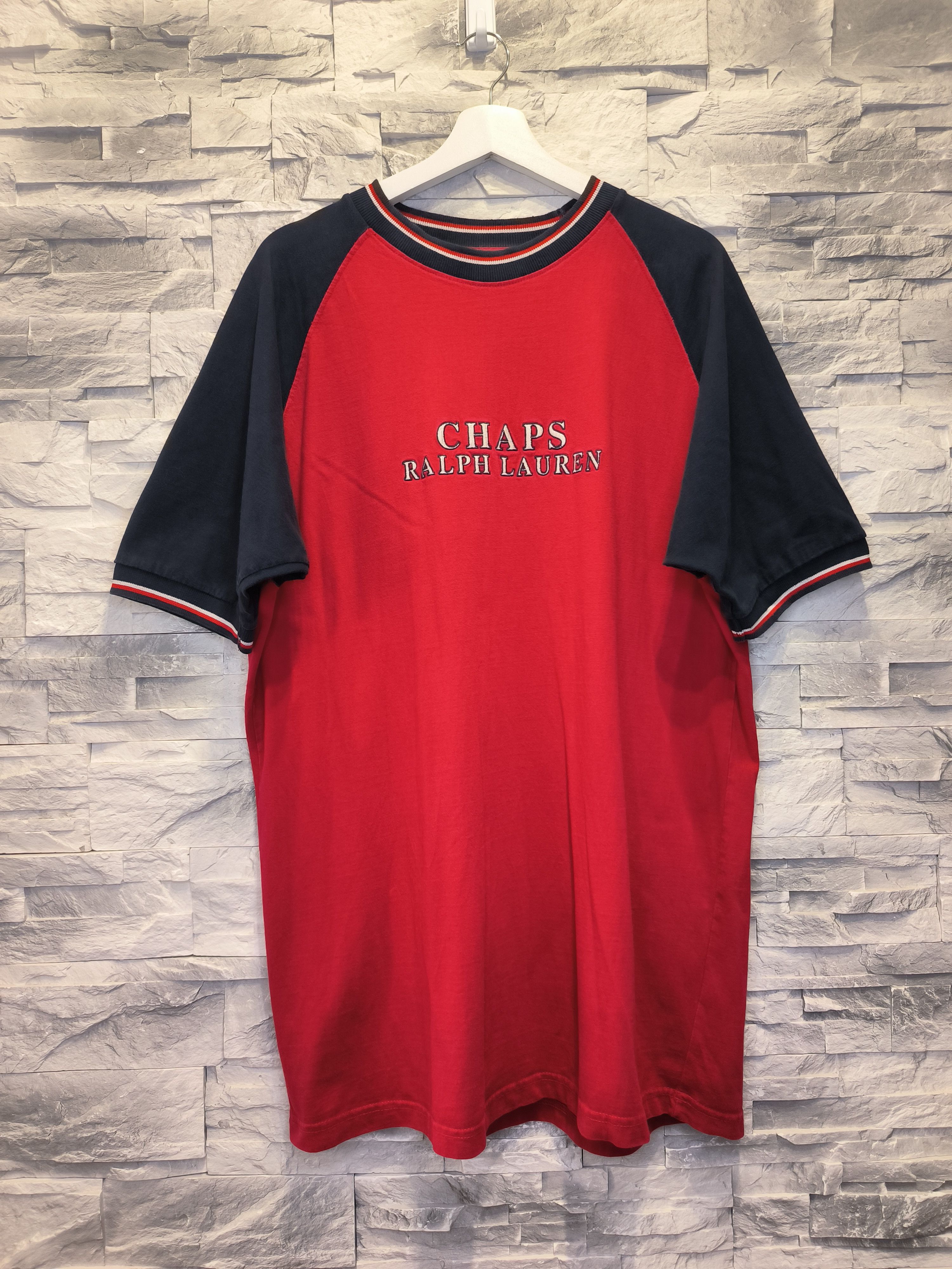 Chaps Ralph Lauren × Vintage Vintage Chaps Ralph Lauren Logo 90s T-Shirt Tee Size US XL / EU 56 / 4 - 1 Thumbnail