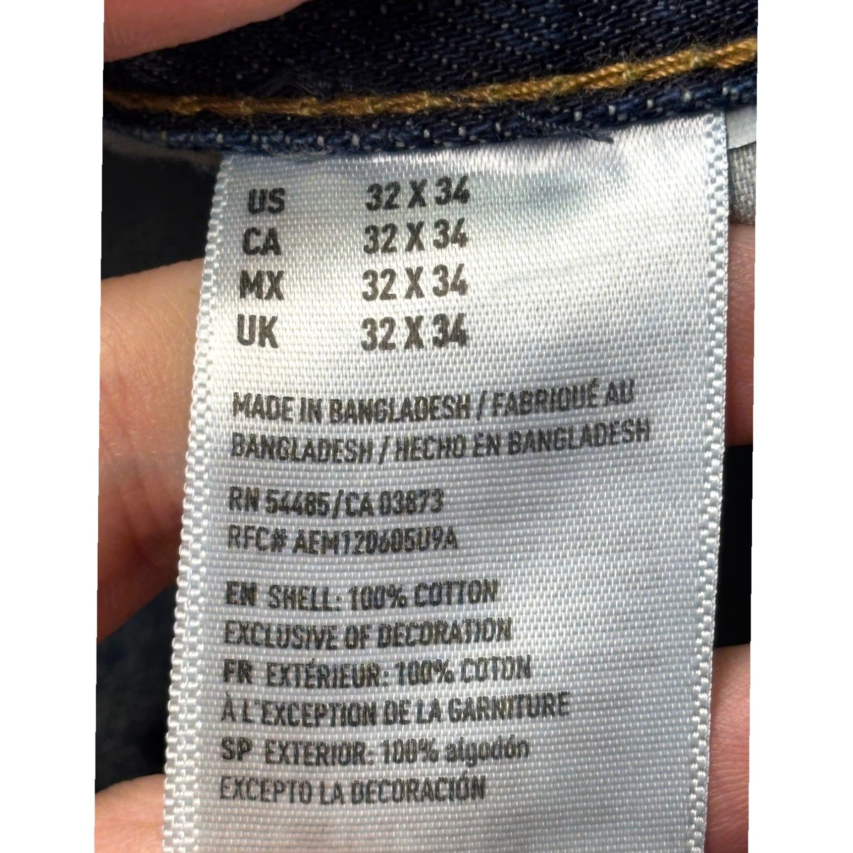American Eagle Outfitters American Eagle Outfitters Jeans Straight Mens 32x32 Blue Denim 5-Pocket Modern Fit Tight? Size US 32 / EU 48 - 7 Thumbnail