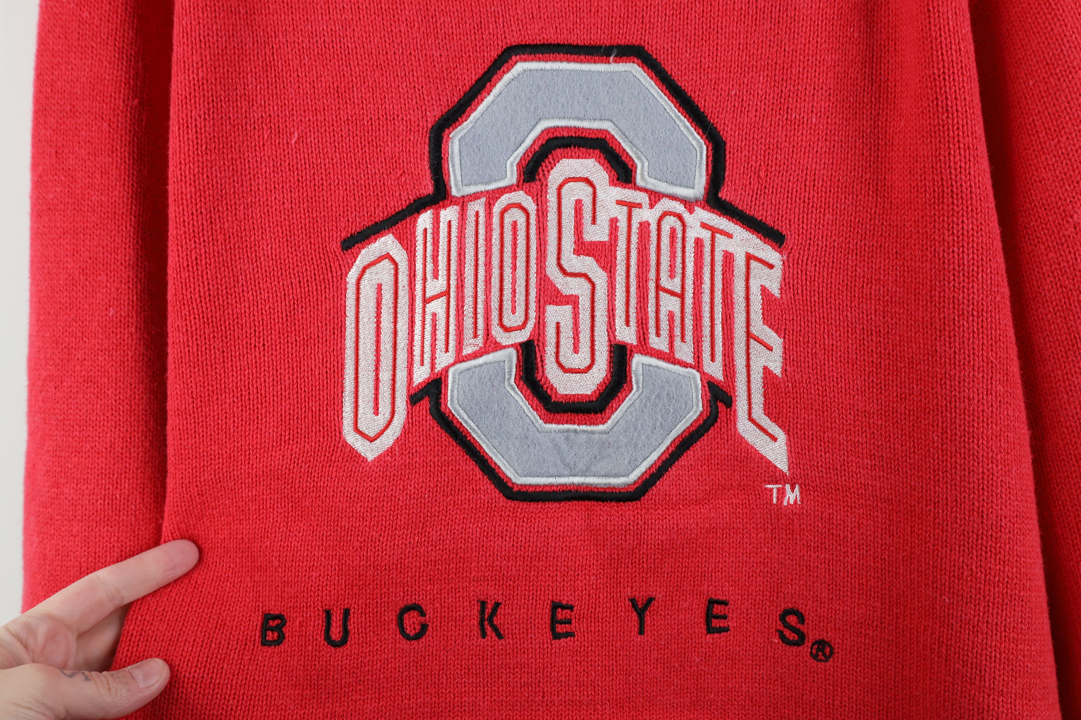 Vintage Vintage 90s Ohio State University Football Full Zip Sweater Size L / US 10 / IT 46 - 13 Thumbnail