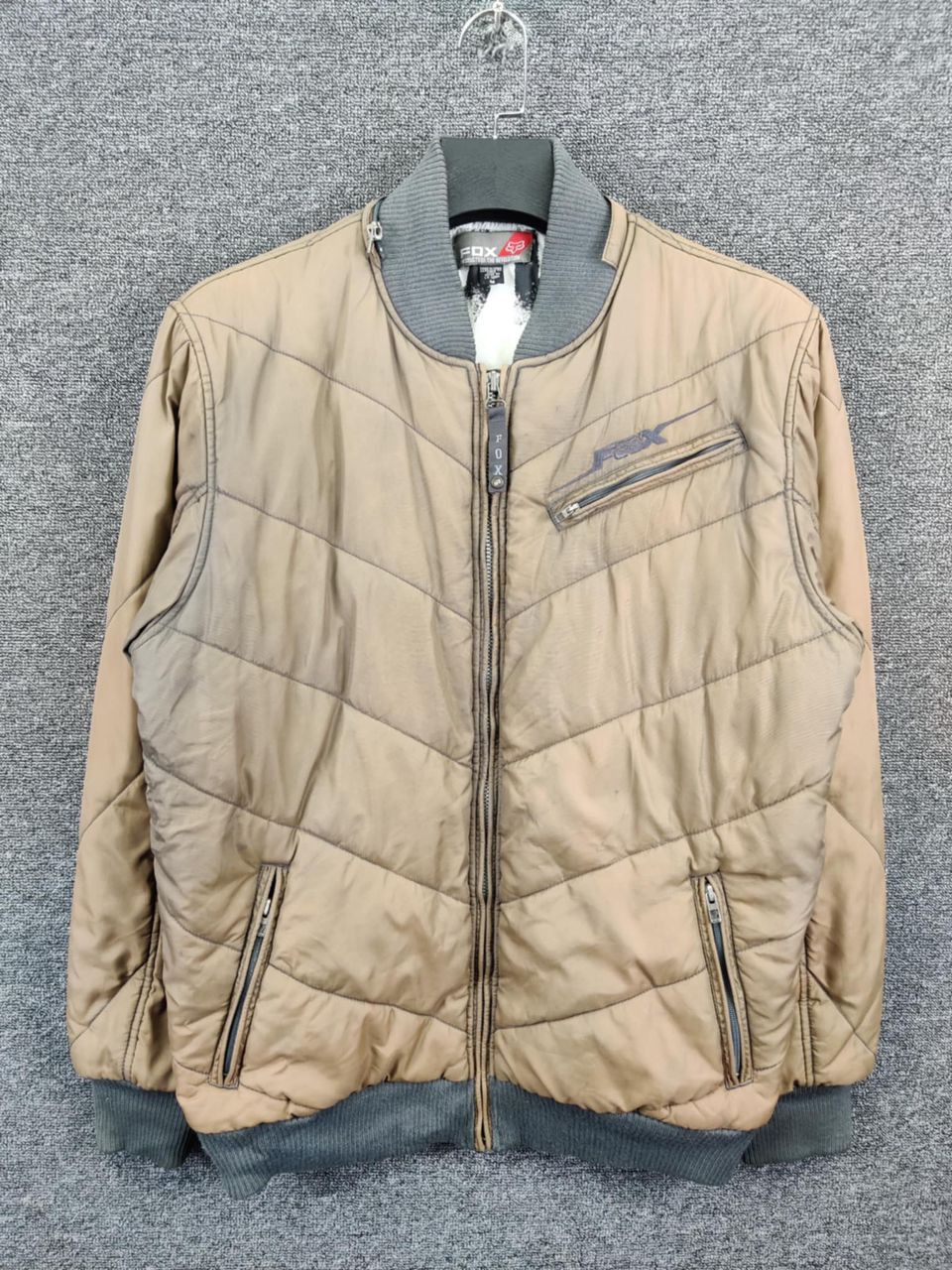 Fox Racing Vintage Fox Racing Sun Faded Quilted Bomber Jacket Size US M / EU 48-50 / 2 - 1 Thumbnail
