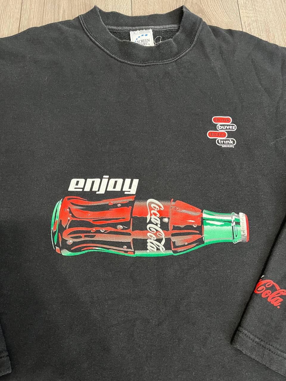 Vintage vintage COCA-COLA authentic sweatshirt Size L Screen Stars Size US L / EU 52-54 / 3 - 4 Thumbnail