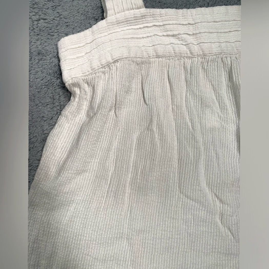 Faherty Faherty Tank Top Womens XS Organic Cotton Cream Textured Top Size XS / US 0-2 / IT 36-38 - 2 Thumbnail