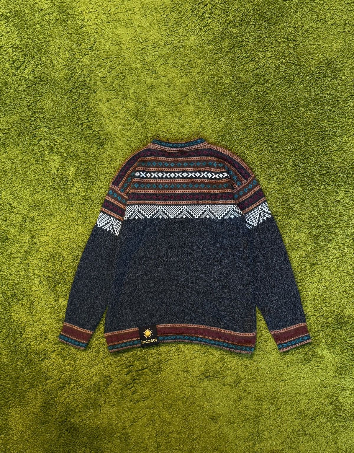 Designer × Vintage Incasol alpaca blend ethnic sweater jumper Size US M / EU 48-50 / 2 - 2 Thumbnail