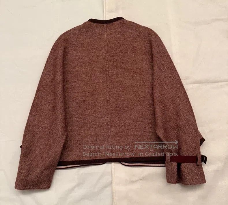 Hermes Hermes Burgundy Cashmere Jacket Size XS / US 0-2 / IT 36-38 - 2 Thumbnail