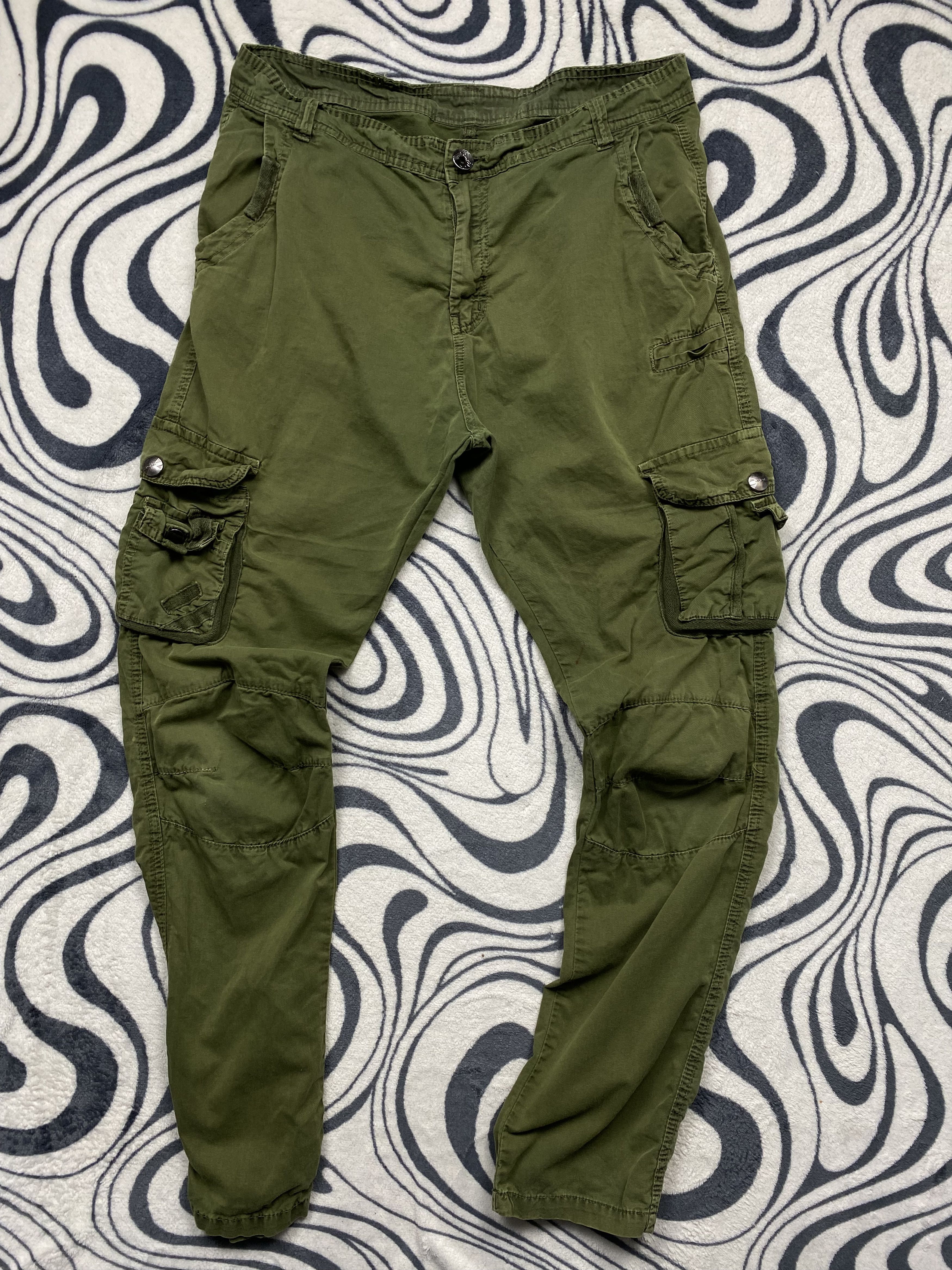 20471120 Vintage Military Cargo Pants Y2K Double Knee Size US 34 / EU 50 - 1 Thumbnail