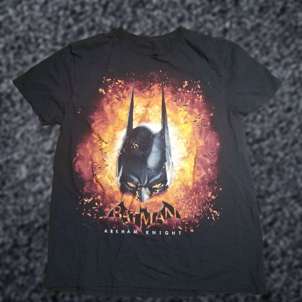 DC Comics VINTAGE DC Comics Originals Batman Arkham Knight T-Shirt Mens L Distressed Black 100% Cotton Crew Neck Graphic Tee Mens L Size US L / EU 52-54 / 3 - 1 Thumbnail
