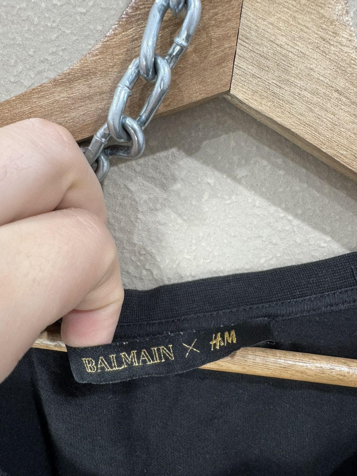 Balmain × H&M Balmain Berlin x H&M HM T-Shirt Europe FW15 Luxury Big Logo Size US L / EU 52-54 / 3 - 3 Thumbnail