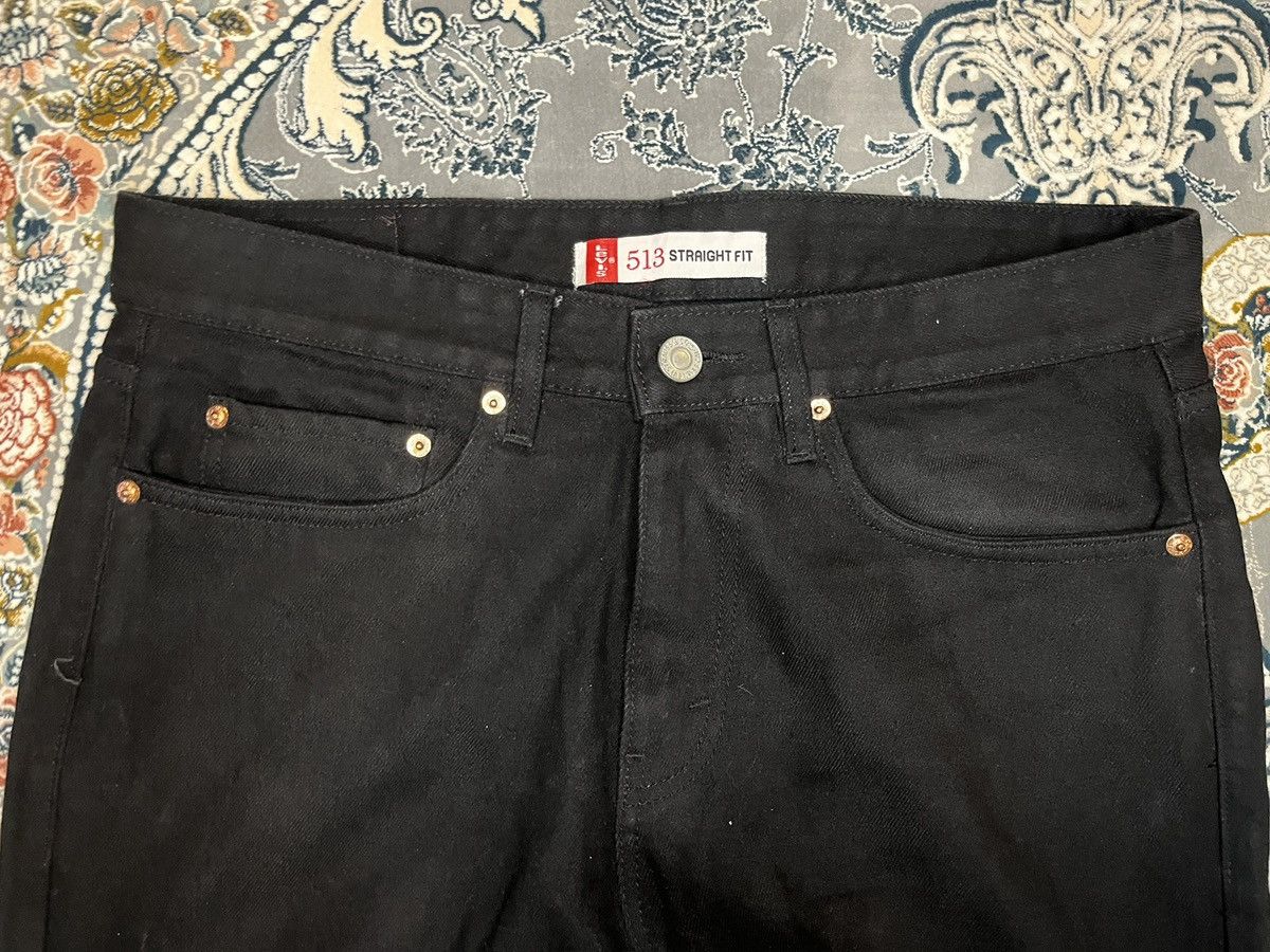 Levi's Rare Black distressed Levi’s 513 straight, bootcut jeans Size US 34 / EU 50 - 13 Thumbnail